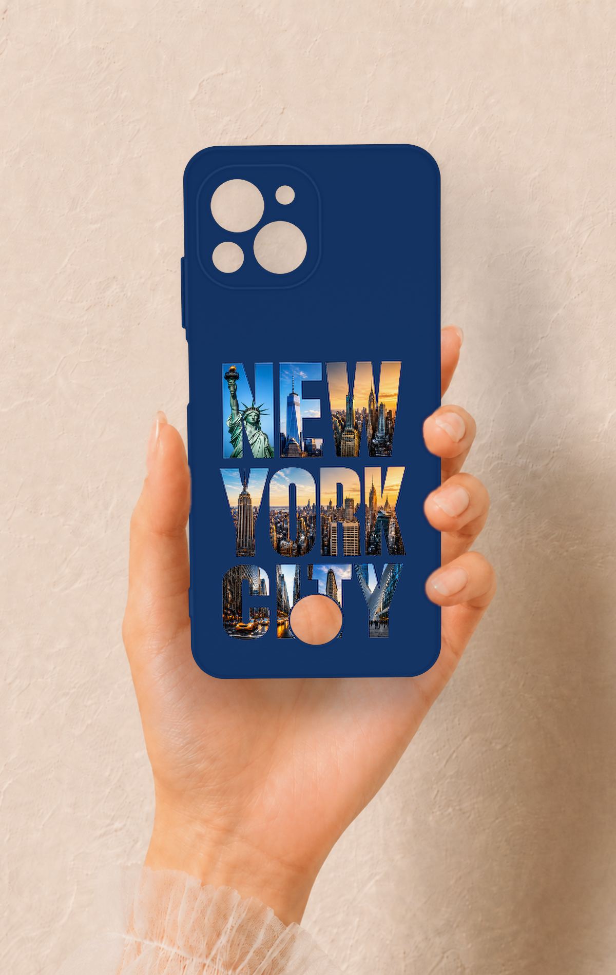 Reeder S23 Pro Max Uyumlu New York City Desenli Silikon Kılıf