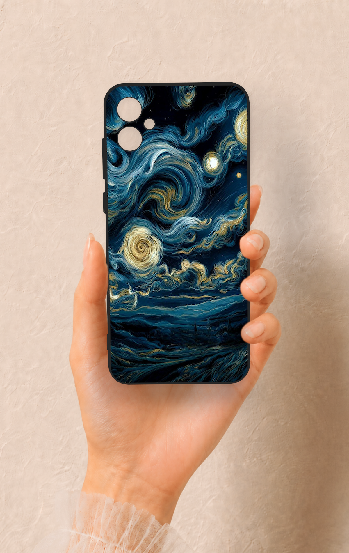 Samsung A05 Uyumlu Yıldızlı Gece Desenli Silikon Kılıf
