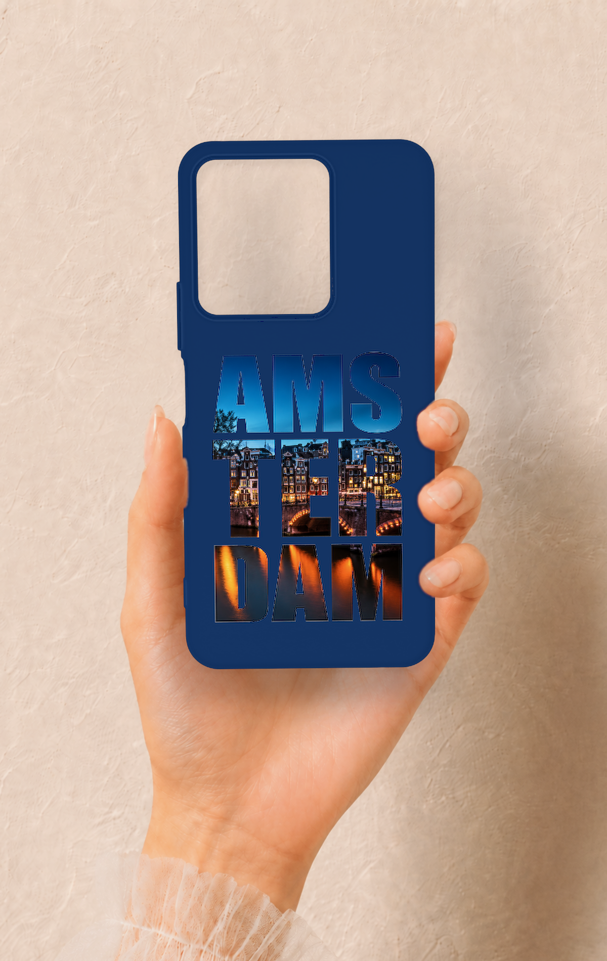 Vivo Y35 Uyumlu Amsterdam Desenli Silikon Kılıf