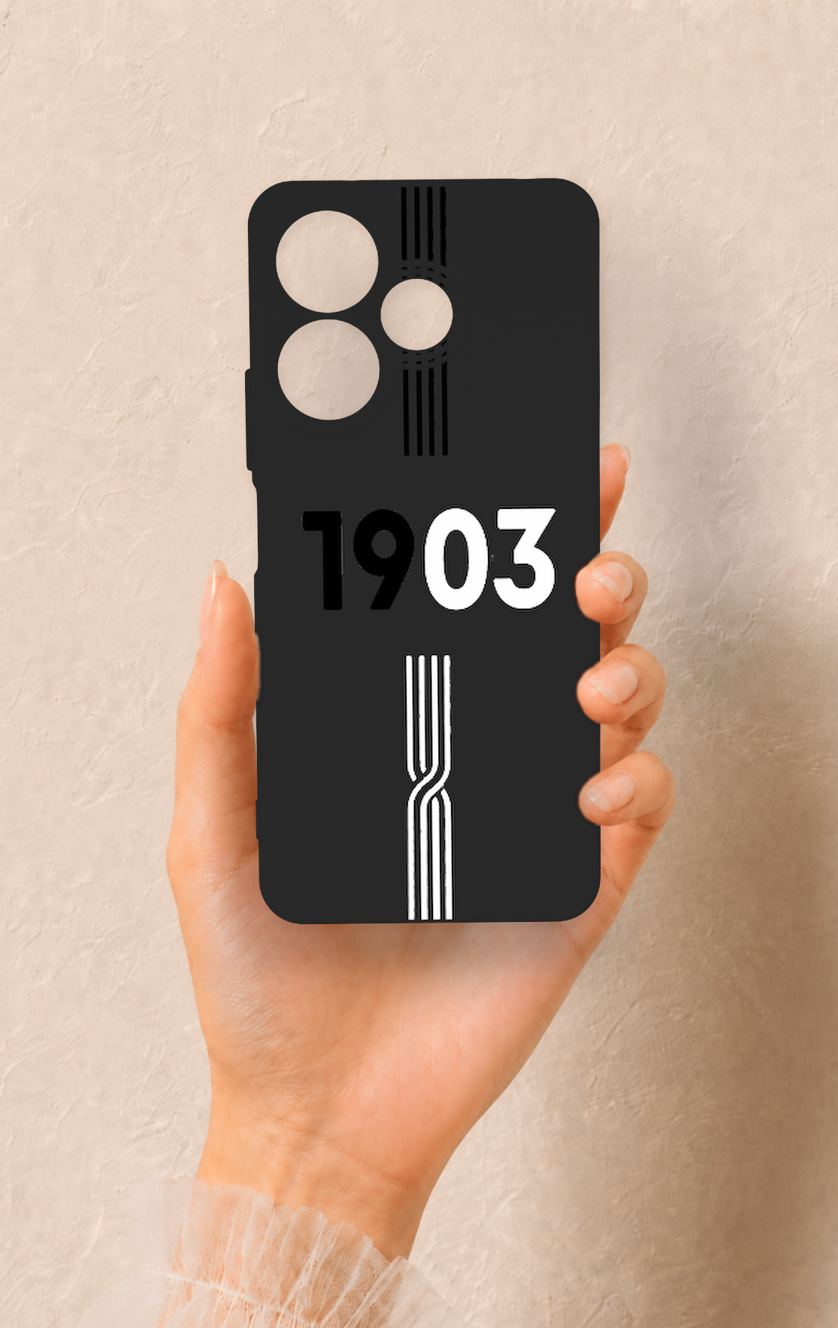 Redmi 13 4G Uyumlu 1903 Kemer Desenli Silikon Kılıf