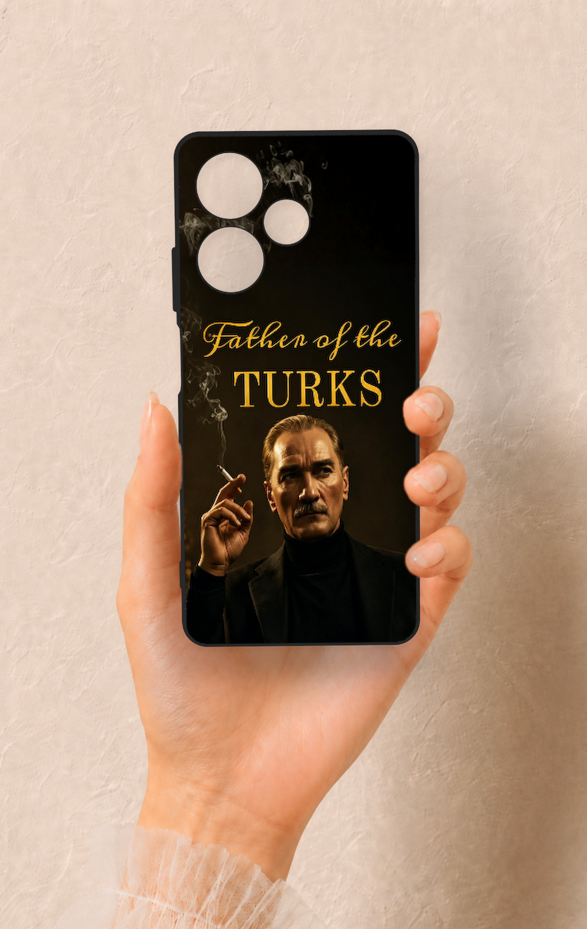 İnfinix Hot 30 Uyumlu Father Of The Turks Desenli Silikon Kılıf