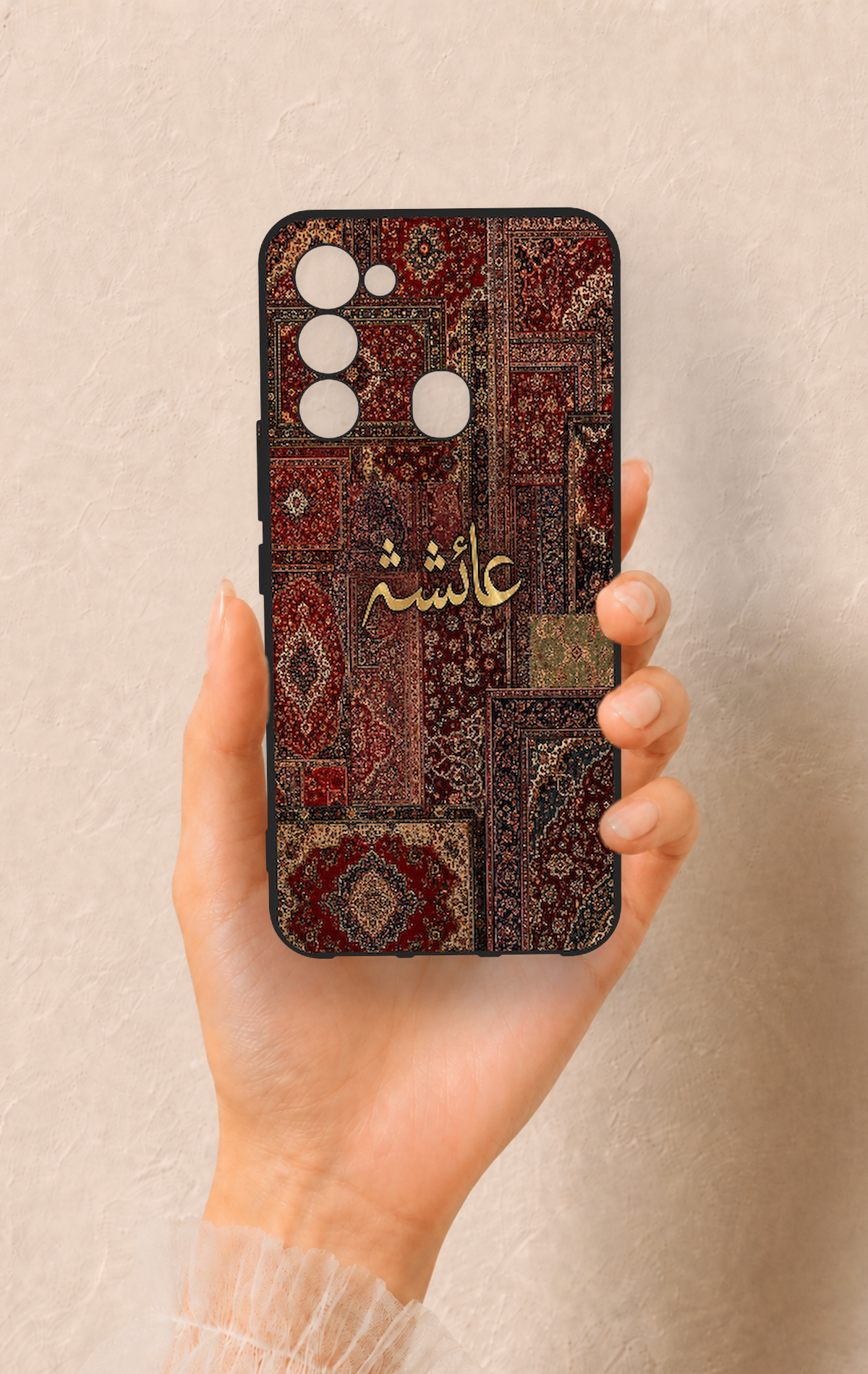 Tecno Spark 8C Uyumlu Vintage Halı Desenli Silikon Kılıf
