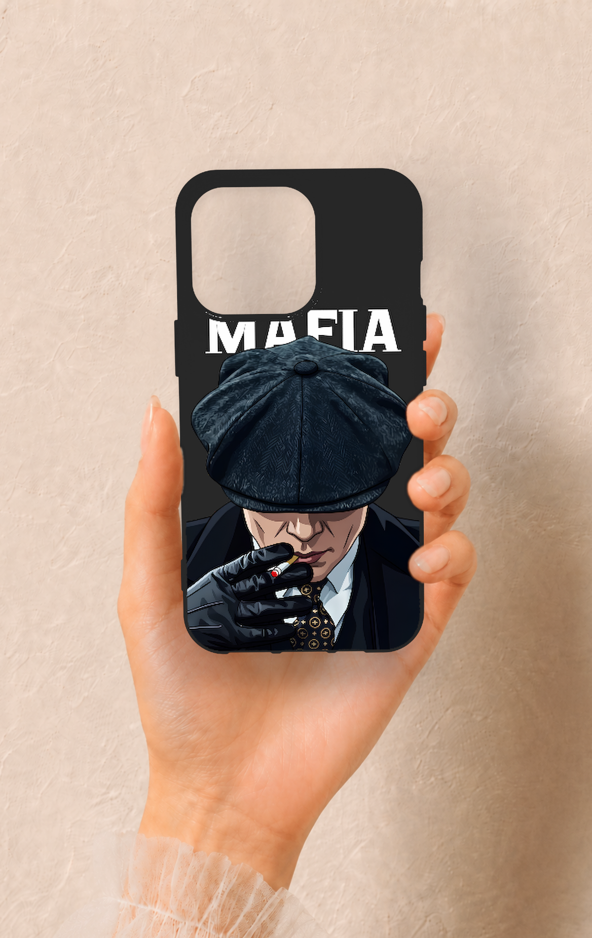 iPhone 13 Pro Uyumlu MAFIA Desenli Silikon Kılıf