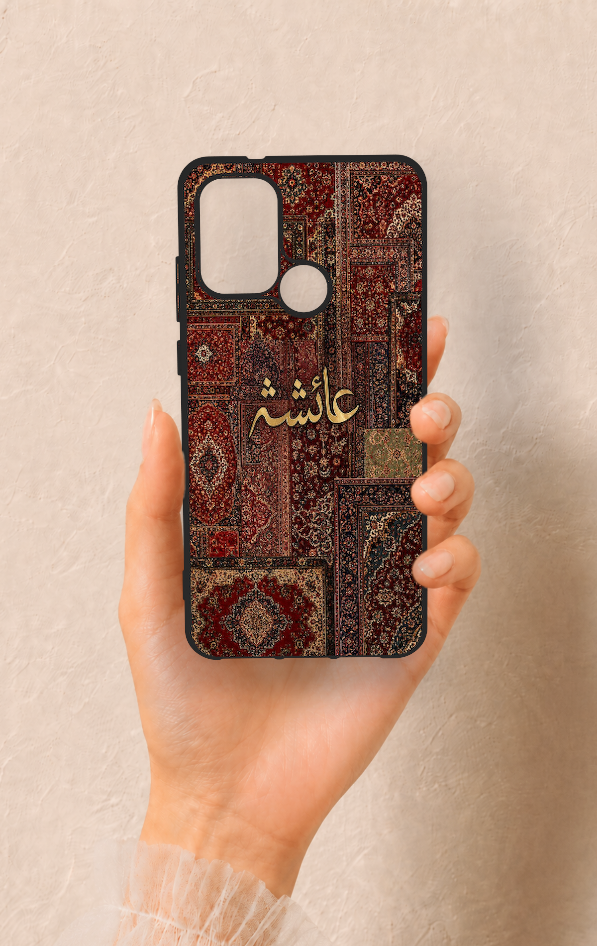 Casper Via F20 Uyumlu Vintage Halı Desenli Silikon Kılıf