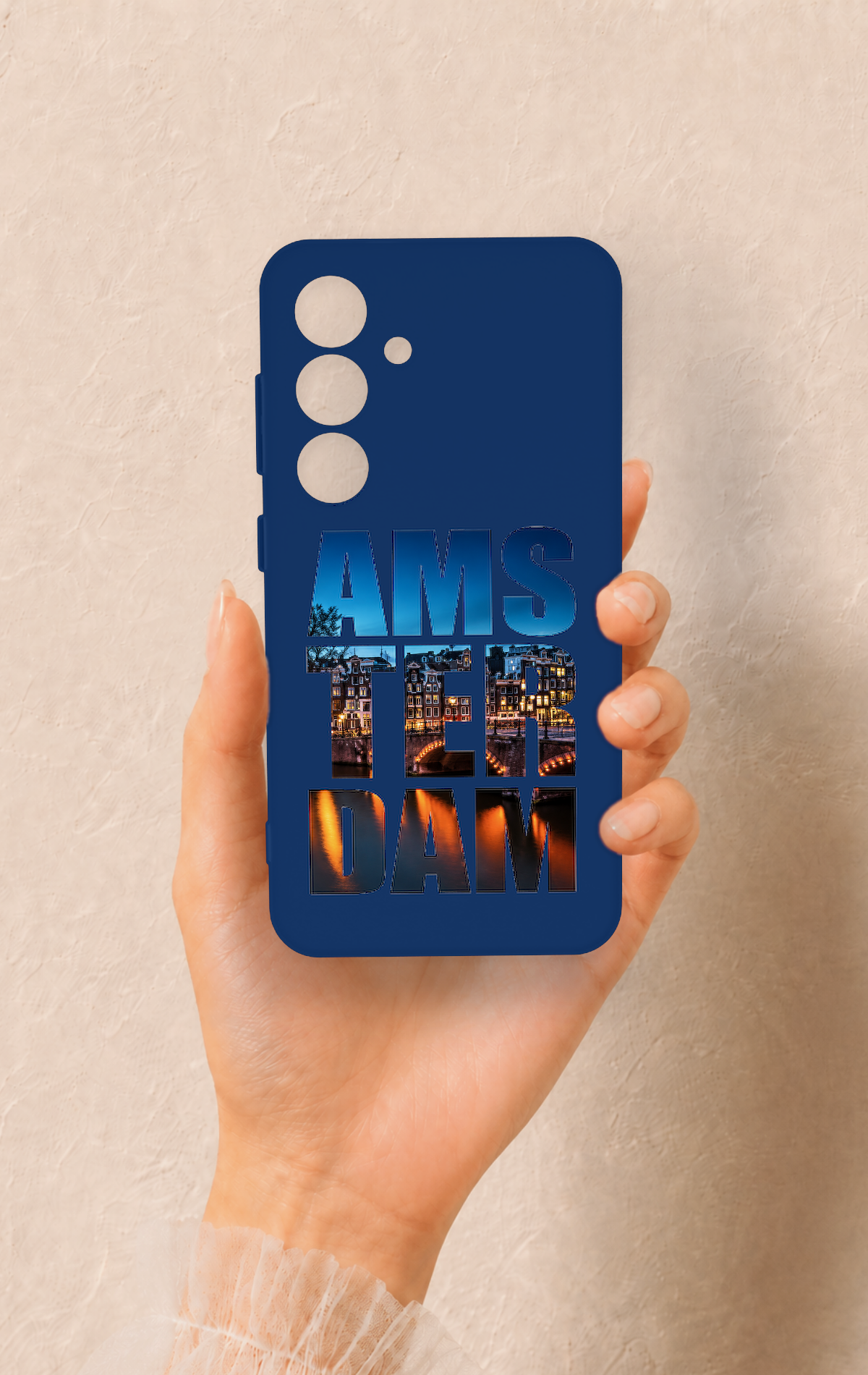 Samsung S24 Uyumlu Amsterdam Desenli Silikon Kılıf