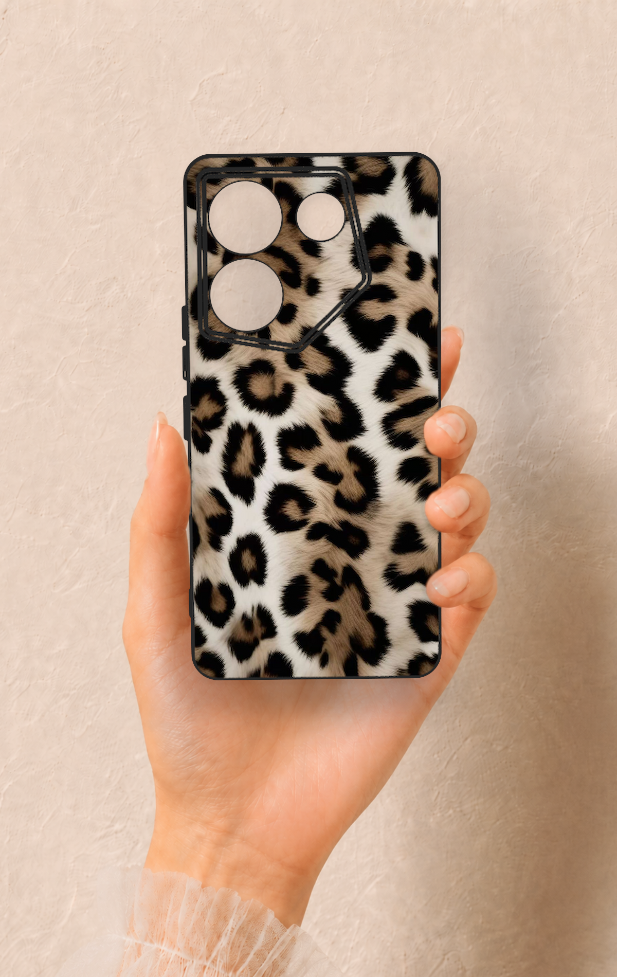 Tecno Caman 20 Pro 5G Uyumlu Leopar Derisi Desenli Silikon Kılıf