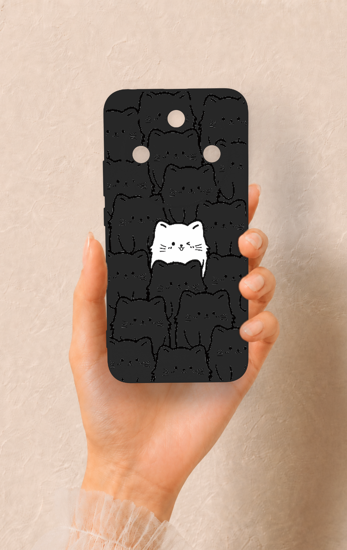 Honor Magic 8 Lite Uyumlu Many Cats Desenli Silikon Kılıf