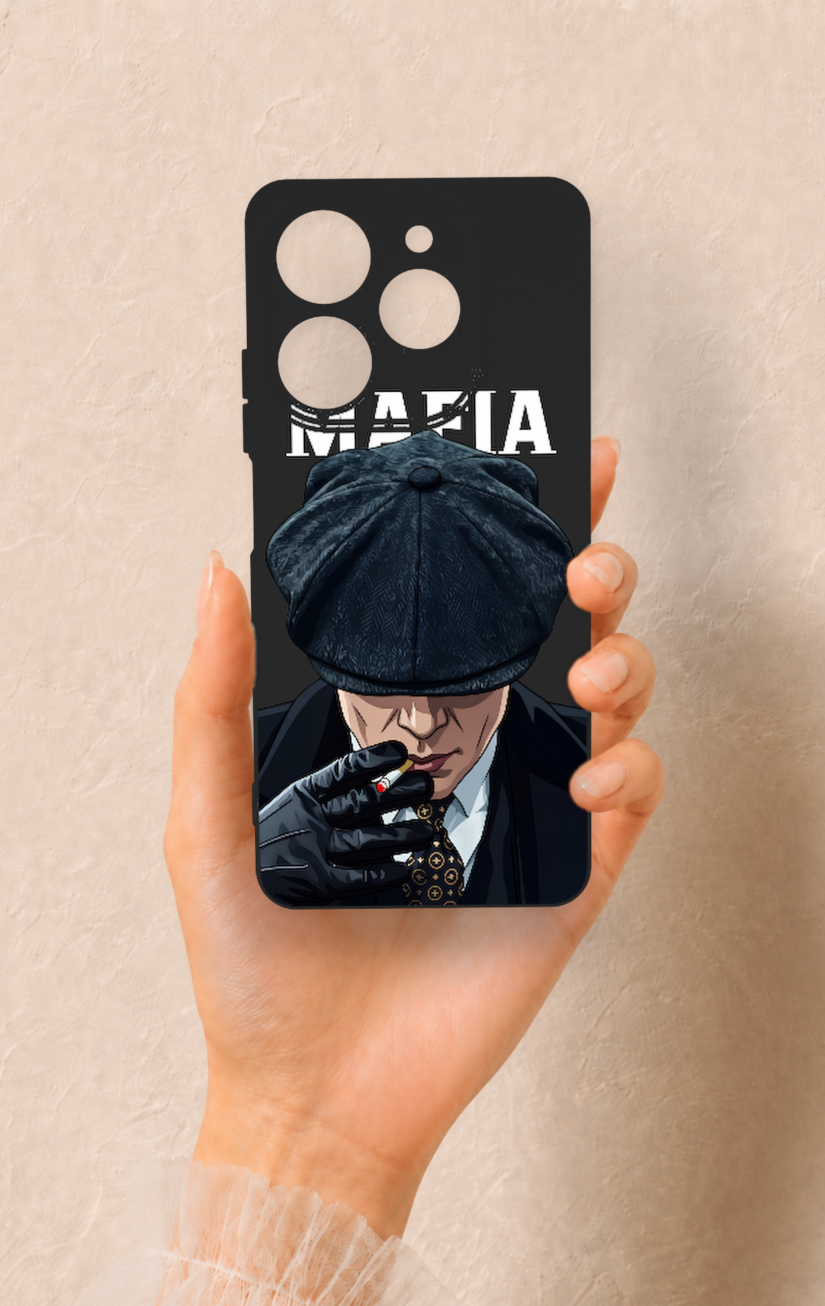 Tecno Spark 10 Pro Uyumlu MAFIA Desenli Silikon Kılıf