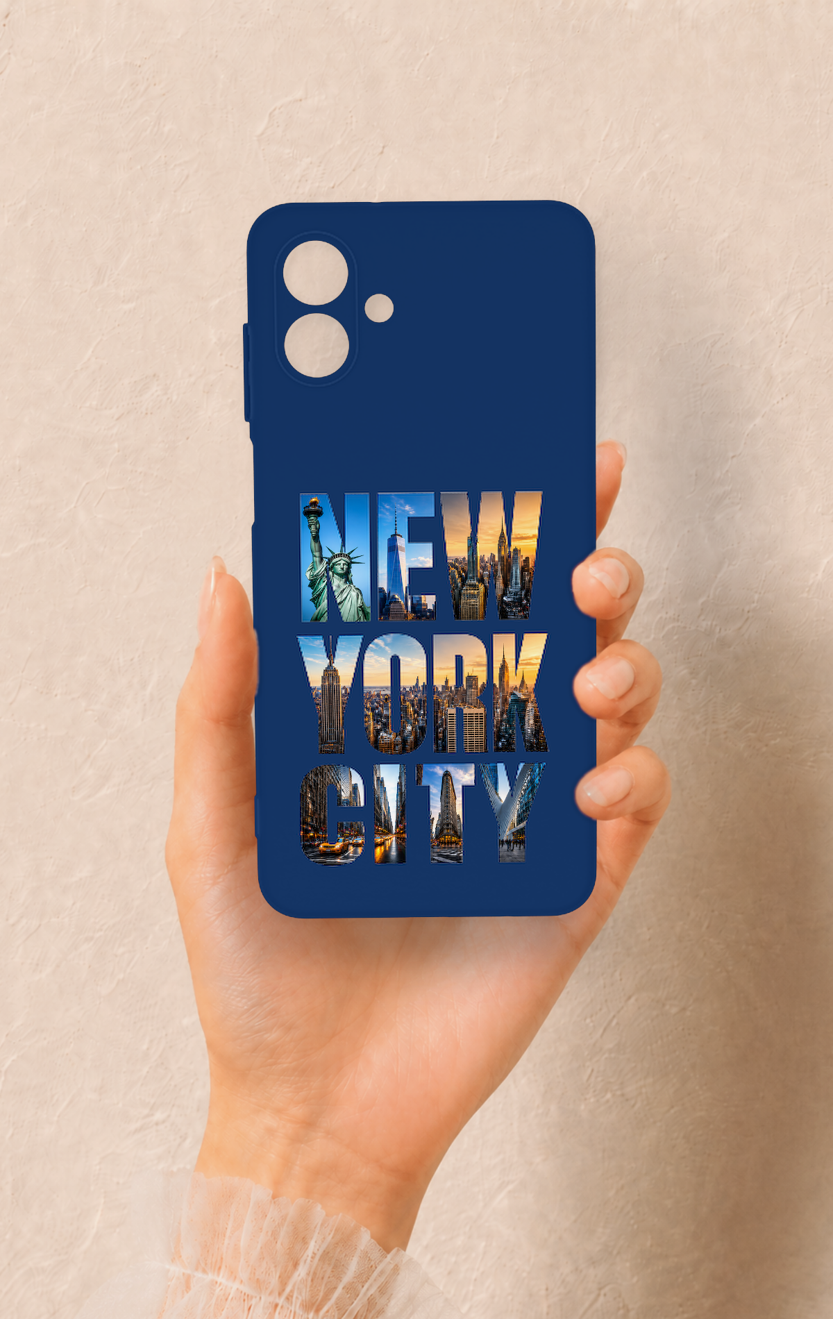 Samsung A07 Uyumlu New York City Desenli Silikon Kılıf