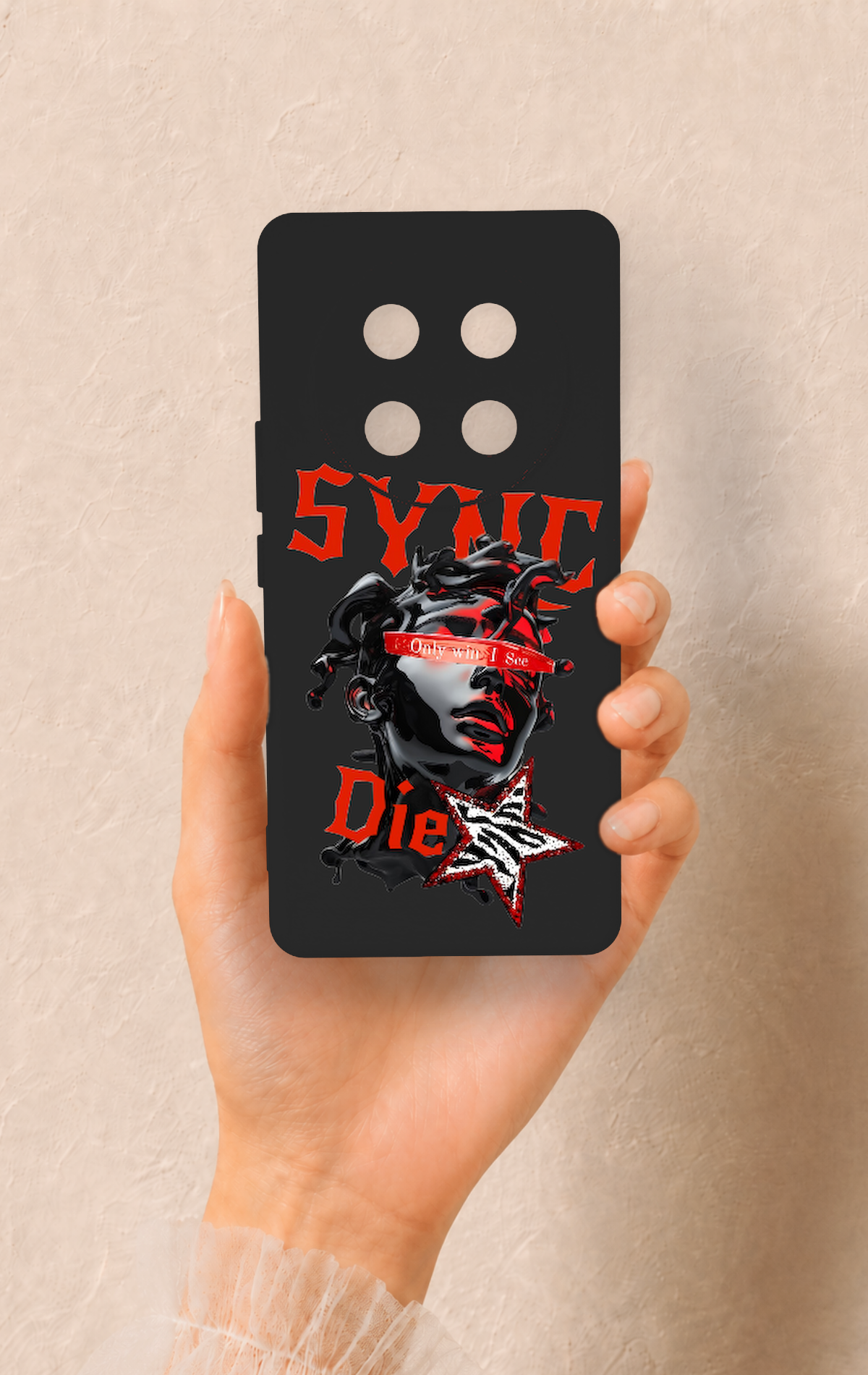 Honor Magic 7 Lite 5G Uyumlu Sync Die Desenli Silikon Kılıf