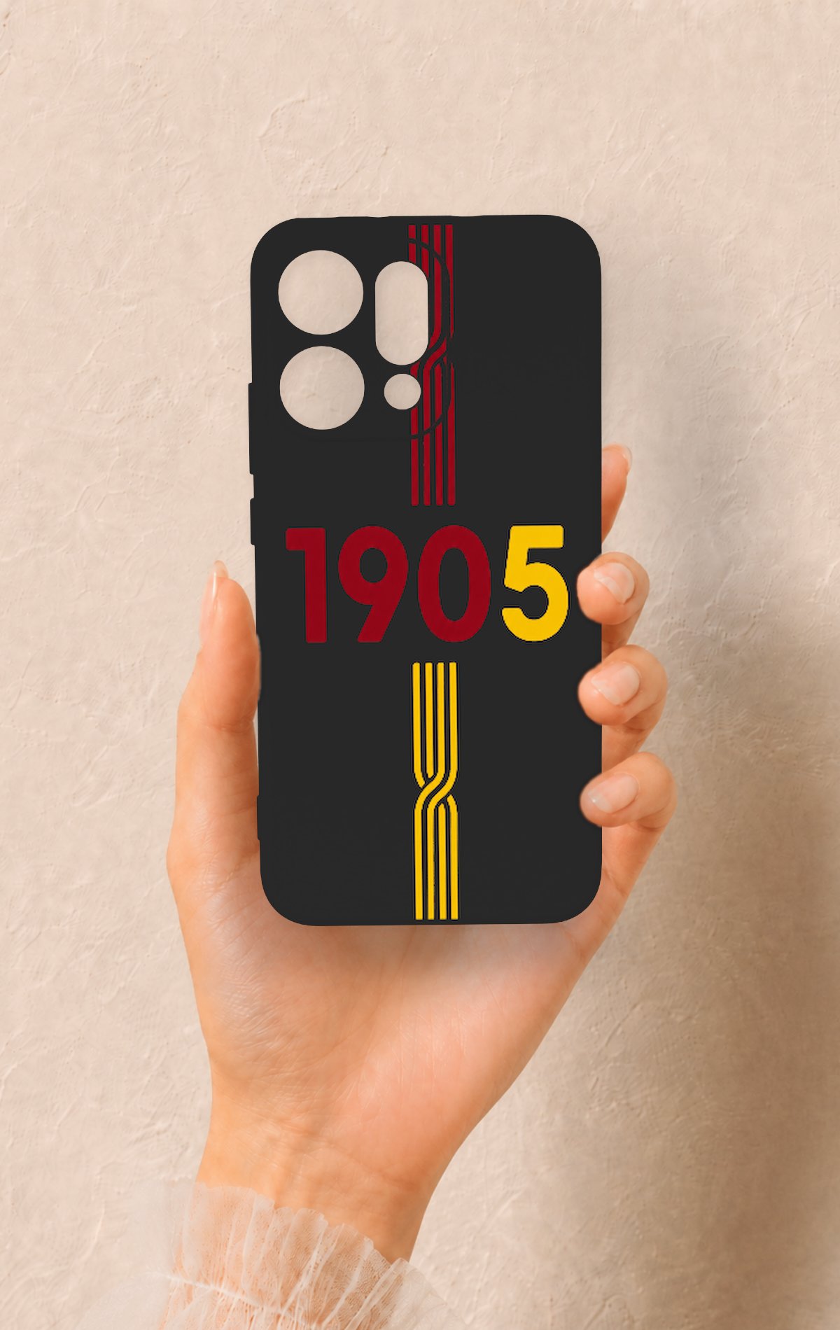 Oppo Reno 14 Uyumlu 1905 Kemer Desenli Silikon Kılıf
