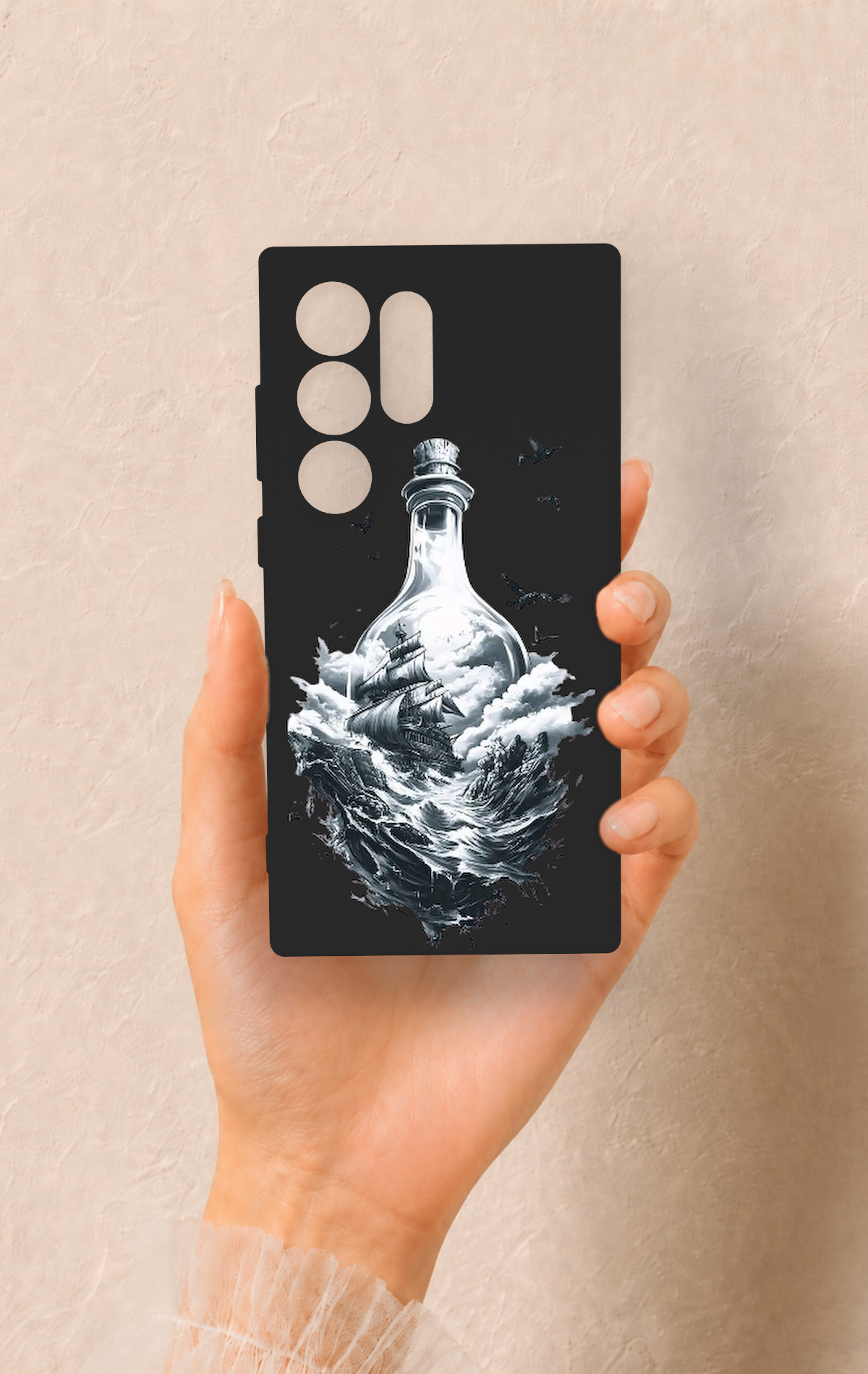 Samsung S24 Ultra Uyumlu Secret Sea Desenli Silikon Kılıf