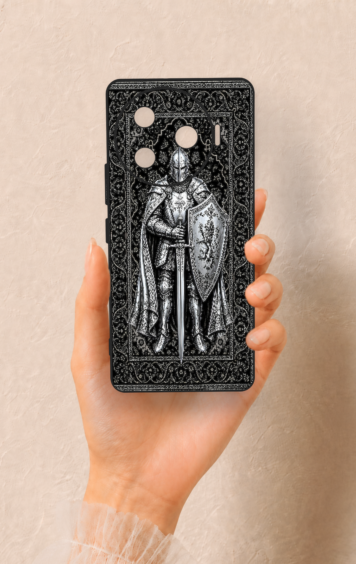 Tecno Camon 30 Pro 5G Uyumlu Şövalye Desenli Silikon Kılıf