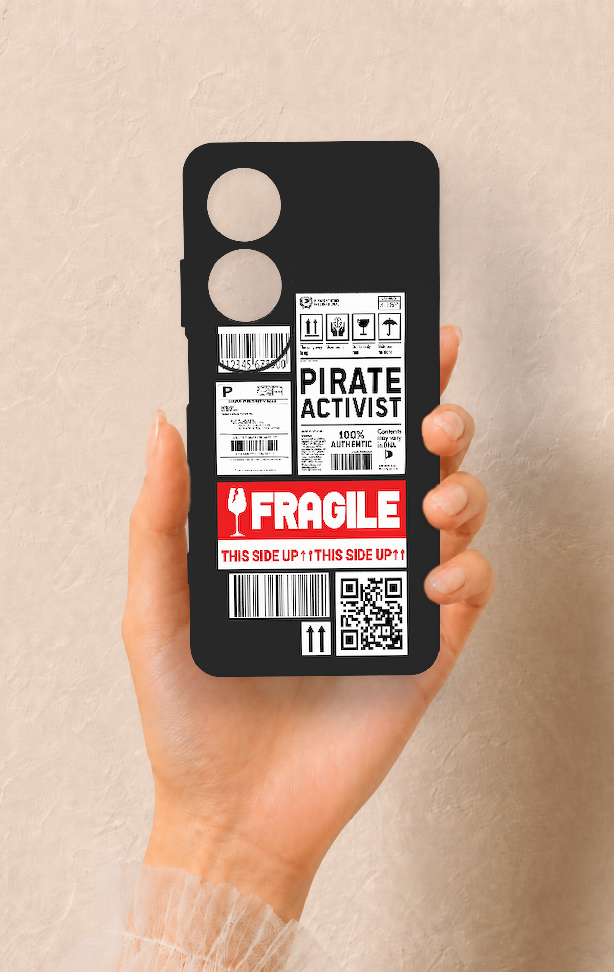 Oppo A60 Uyumlu Fragile Desenli Silikon Kılıf