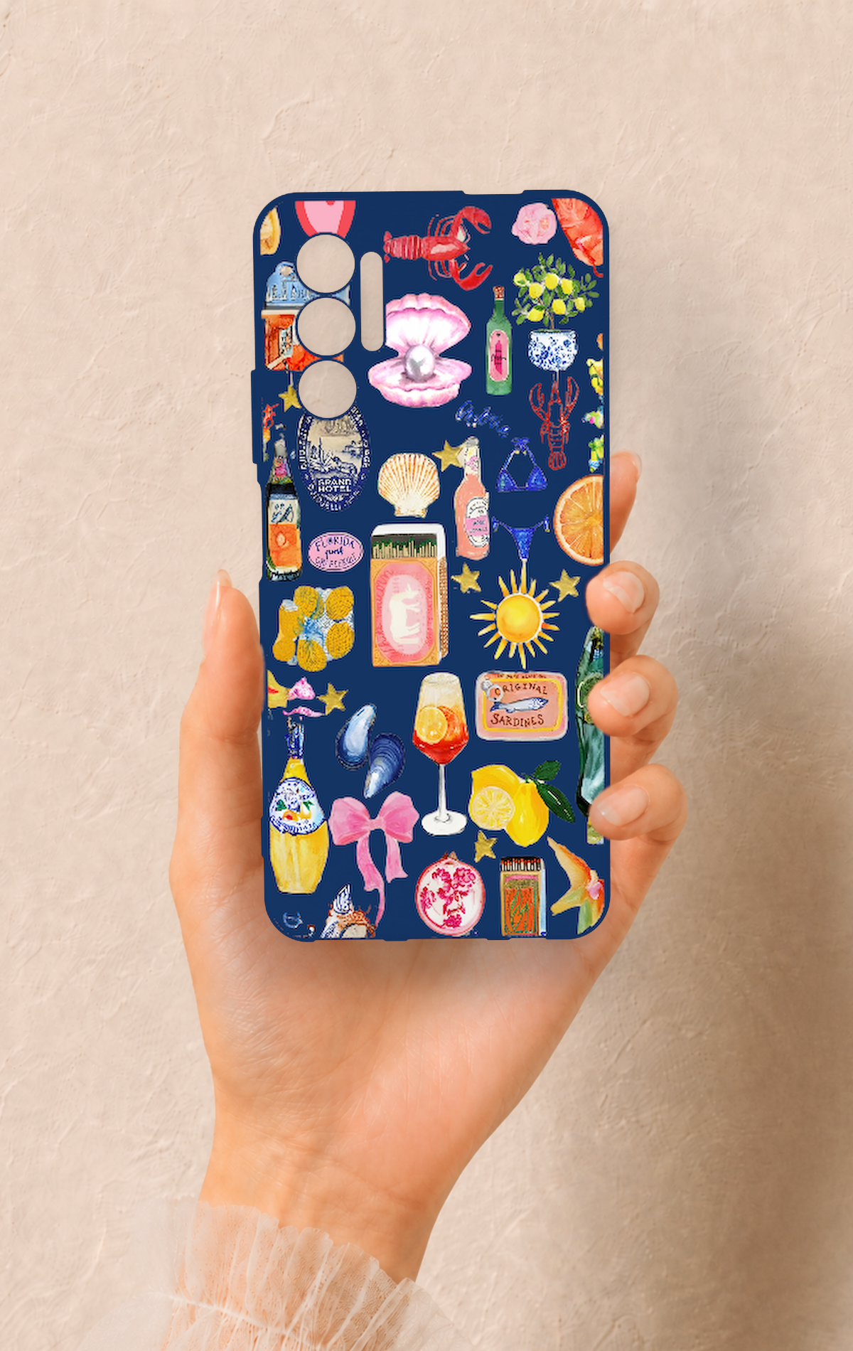Tecno Pova 3 Uyumlu Summer Desenli Silikon Kılıf