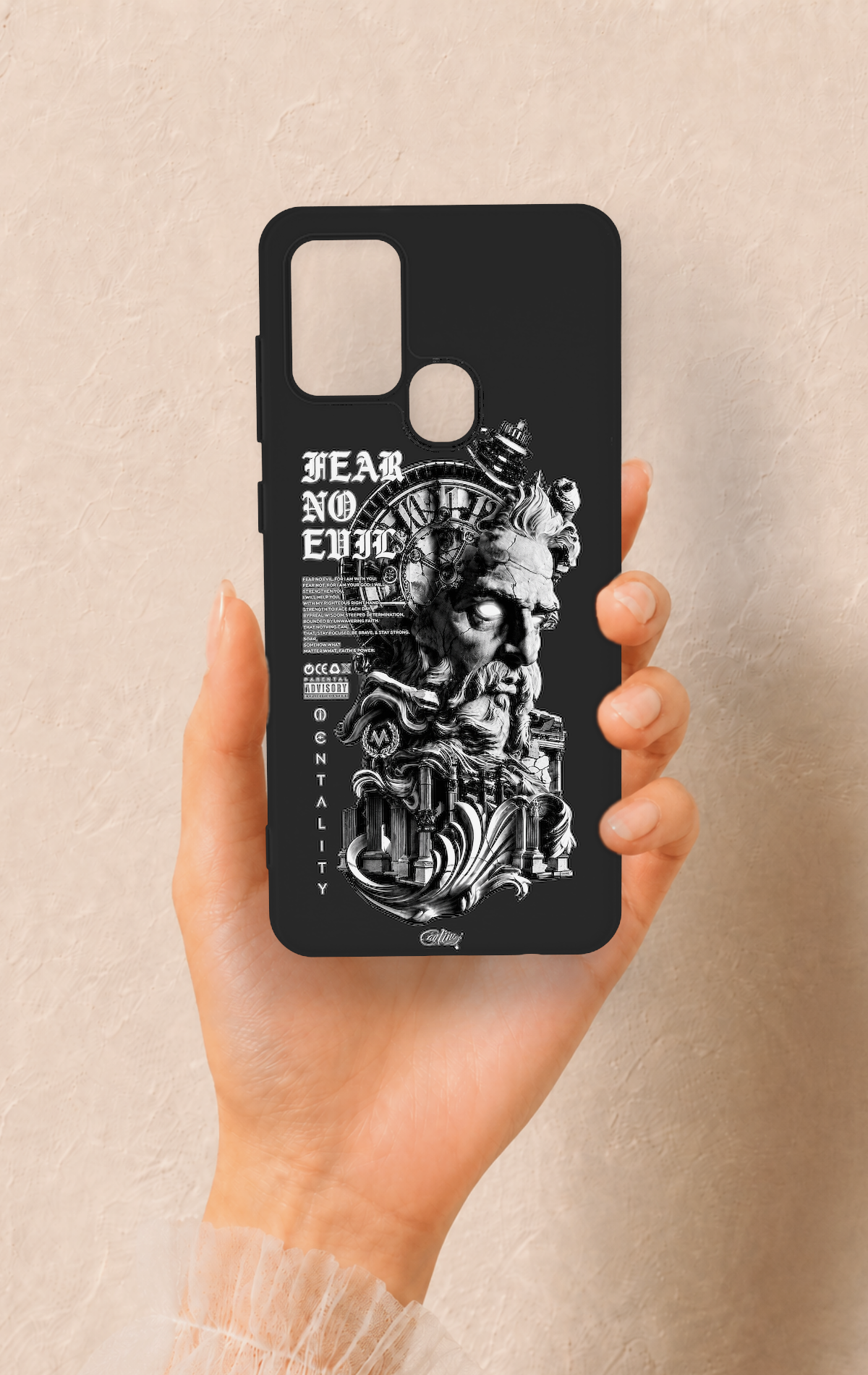 Samsung A21S Uyumlu Fear No Evil Desenli Silikon Kılıf