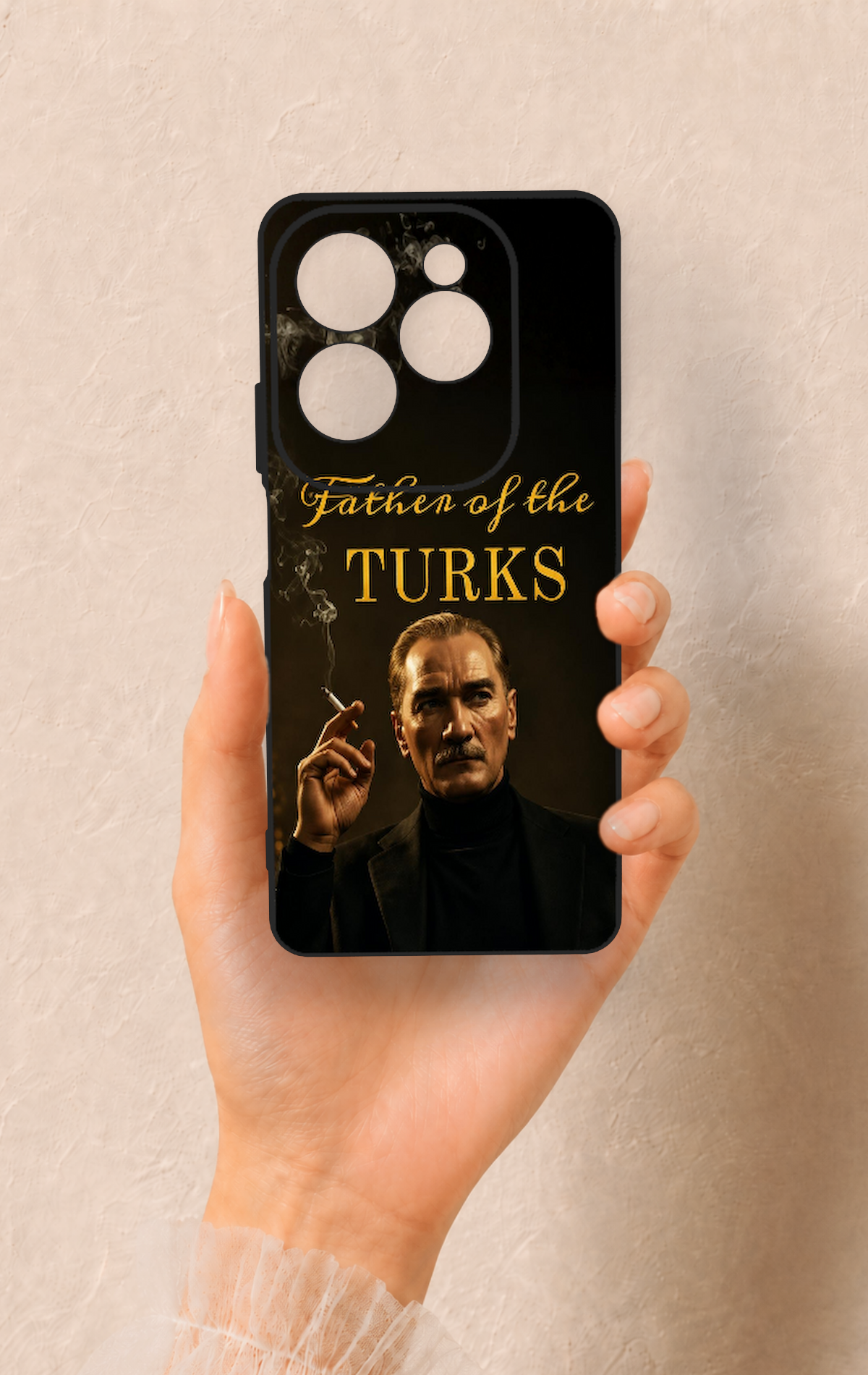 İnfinix Hot 40 Pro Uyumlu Father Of The Turks Desenli Silikon Kılıf