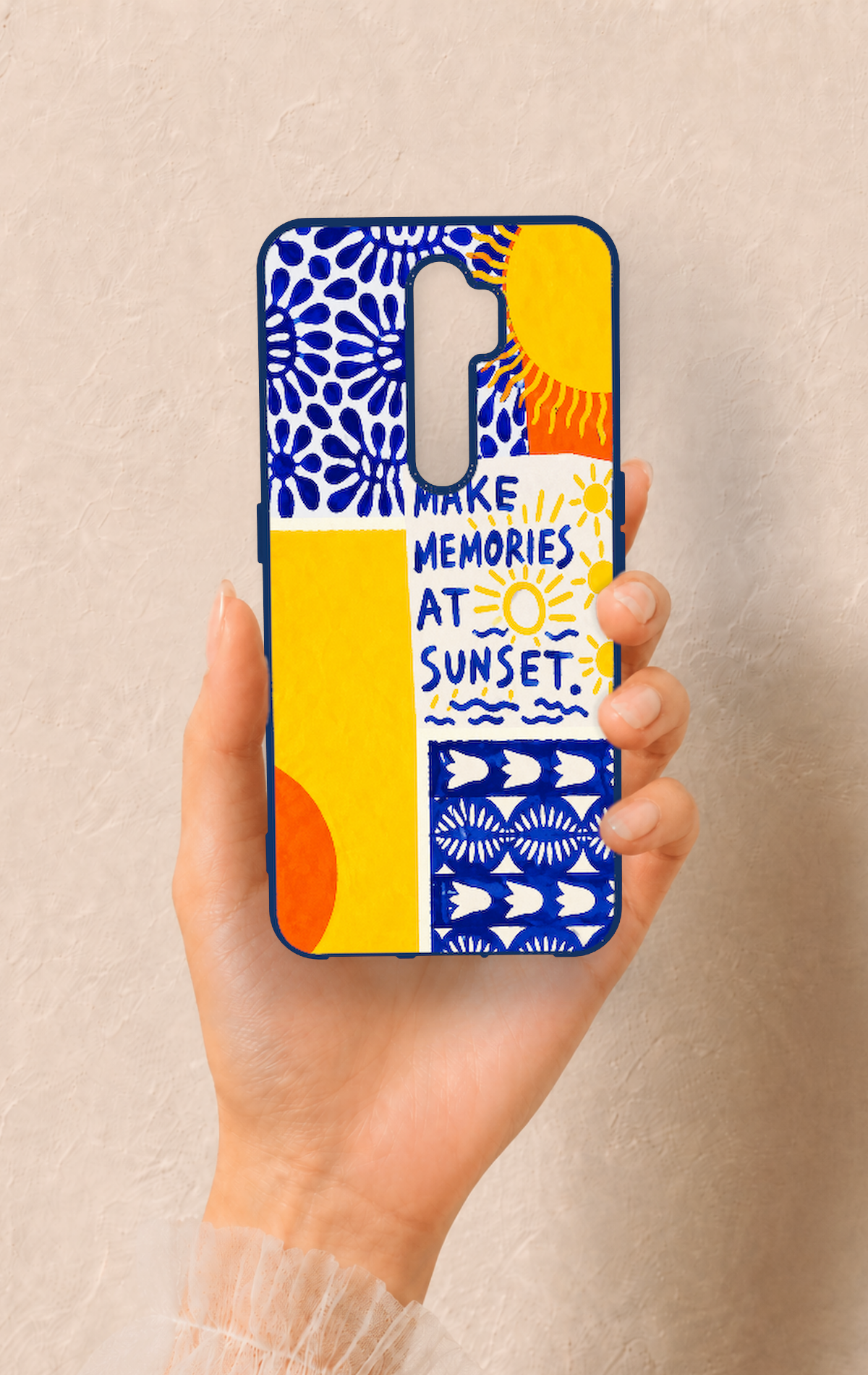 Oppo A5 2020 Uyumlu Sunset Desenli Silikon Kılıf