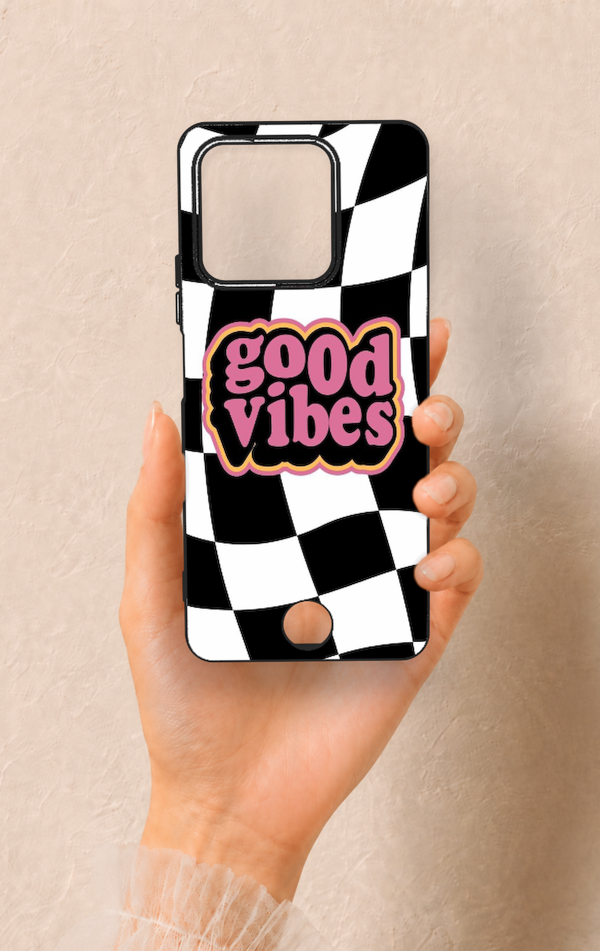 Reeder S71 Uyumlu Black Good Vibes Desenli Silikon Kılıf