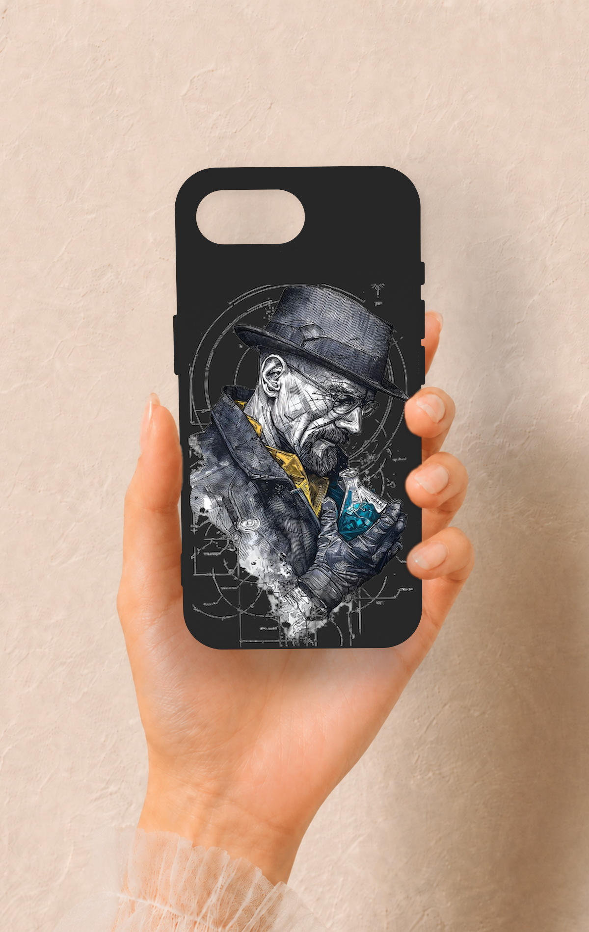 iPhone 16E Uyumlu Walter White Desenli Silikon Kılıf