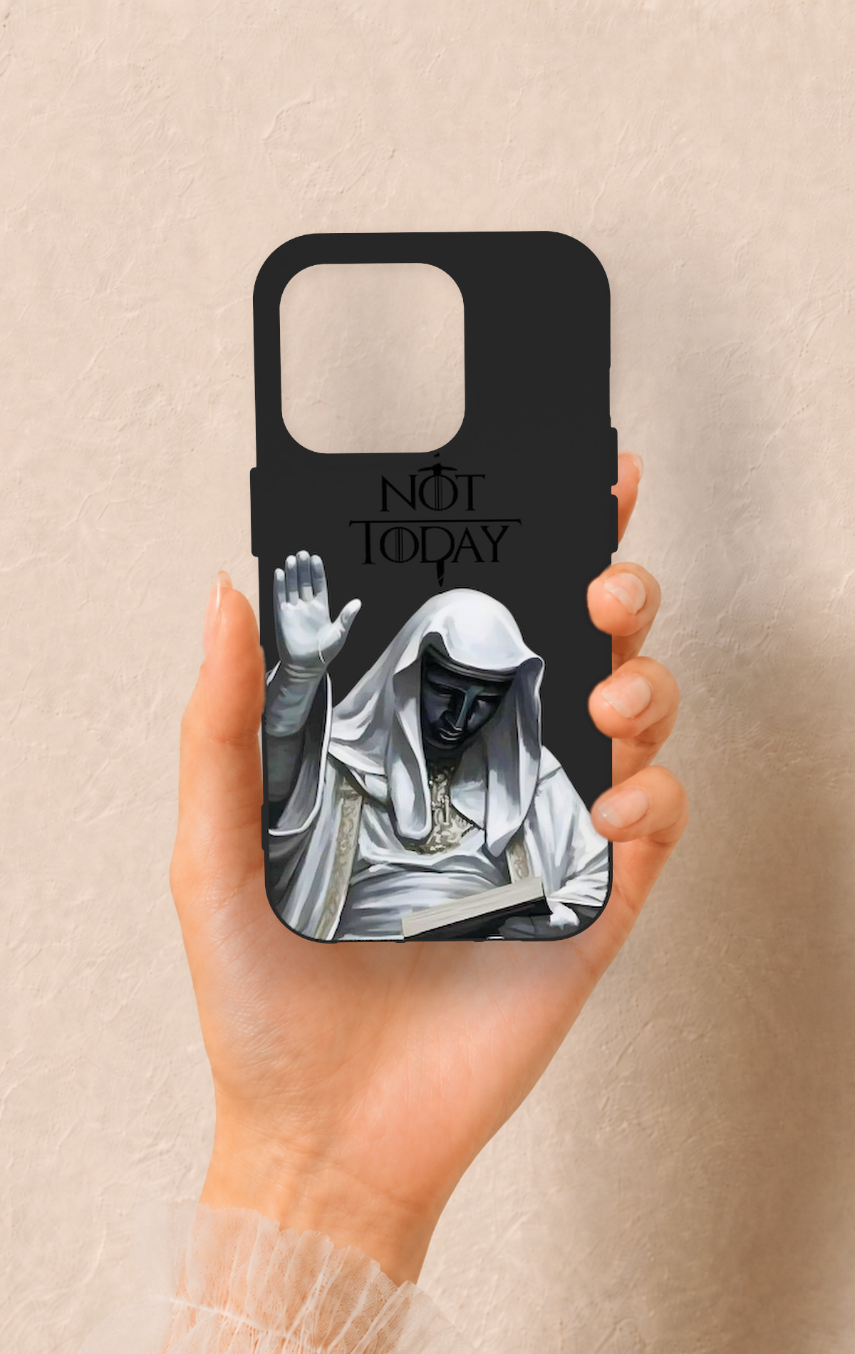 iPhone 15 Pro Uyumlu Not Today Desenli Silikon Kılıf