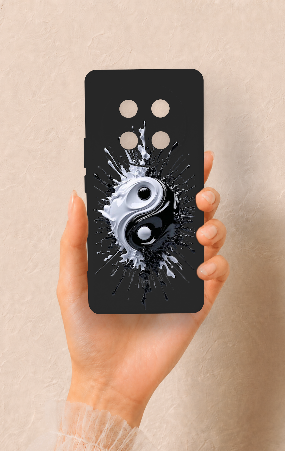 Honor Magic 7 Lite 5G Uyumlu İyi ve Kötü Desenli Silikon Kılıf