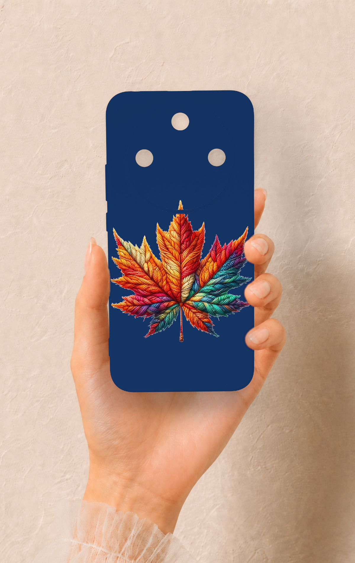 Honor Magic 8 Lite Uyumlu Renkli Yaprak Desenli Silikon Kılıf