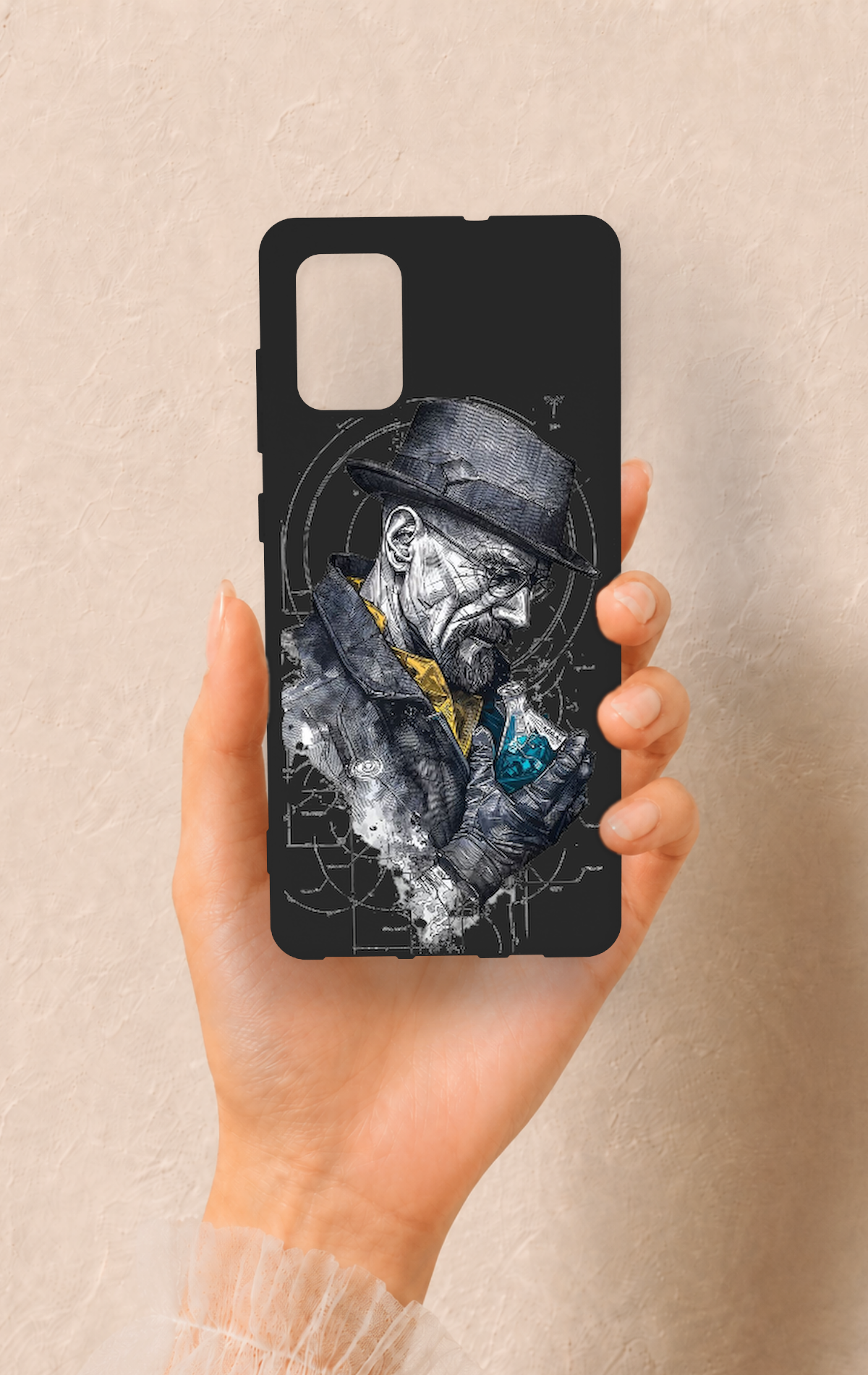 Samsung-A71 Uyumlu Walter White Desenli Silikon Kılıf