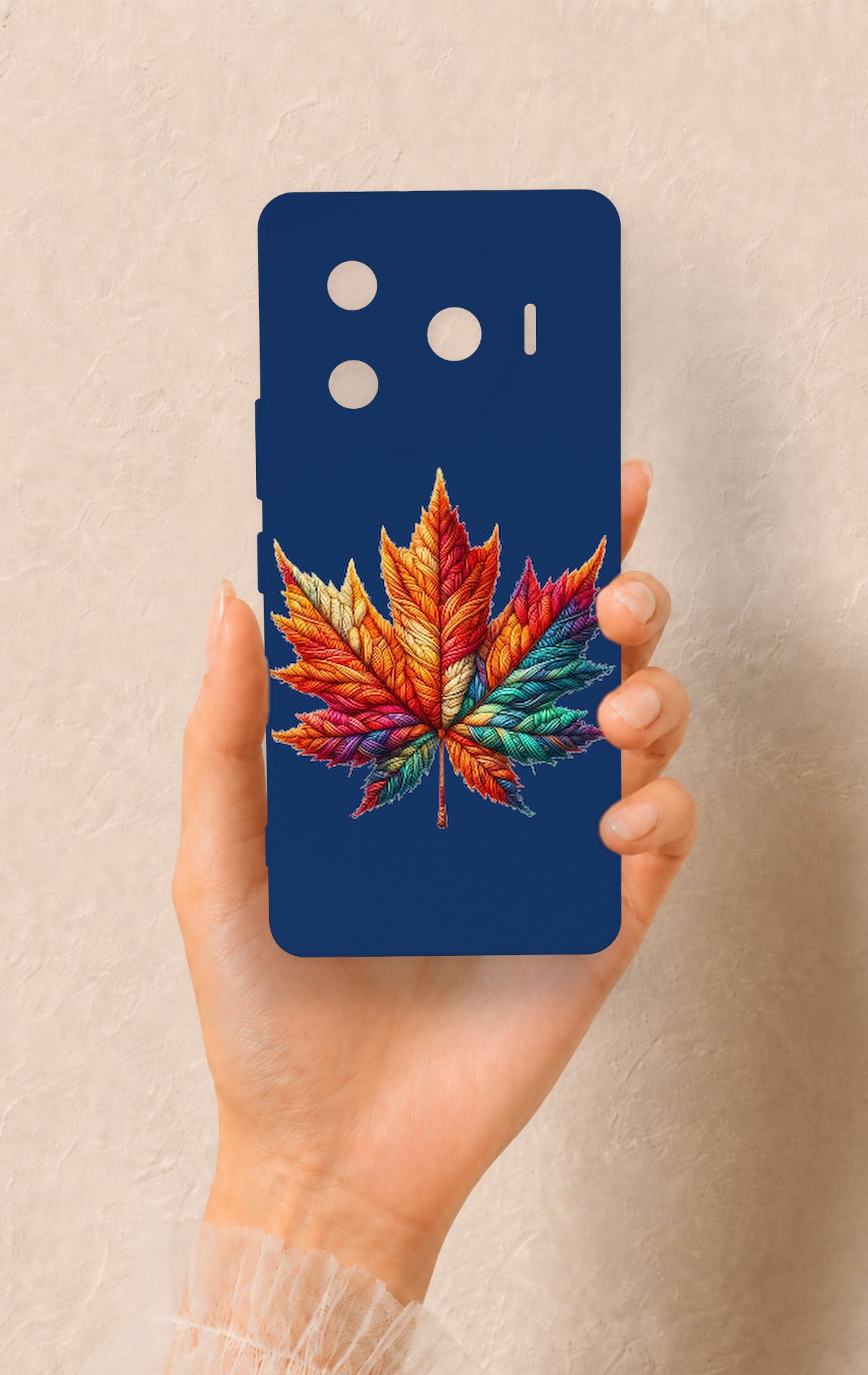 Tecno Camon 30 Pro 5G Uyumlu Renkli Yaprak Desenli Silikon Kılıf