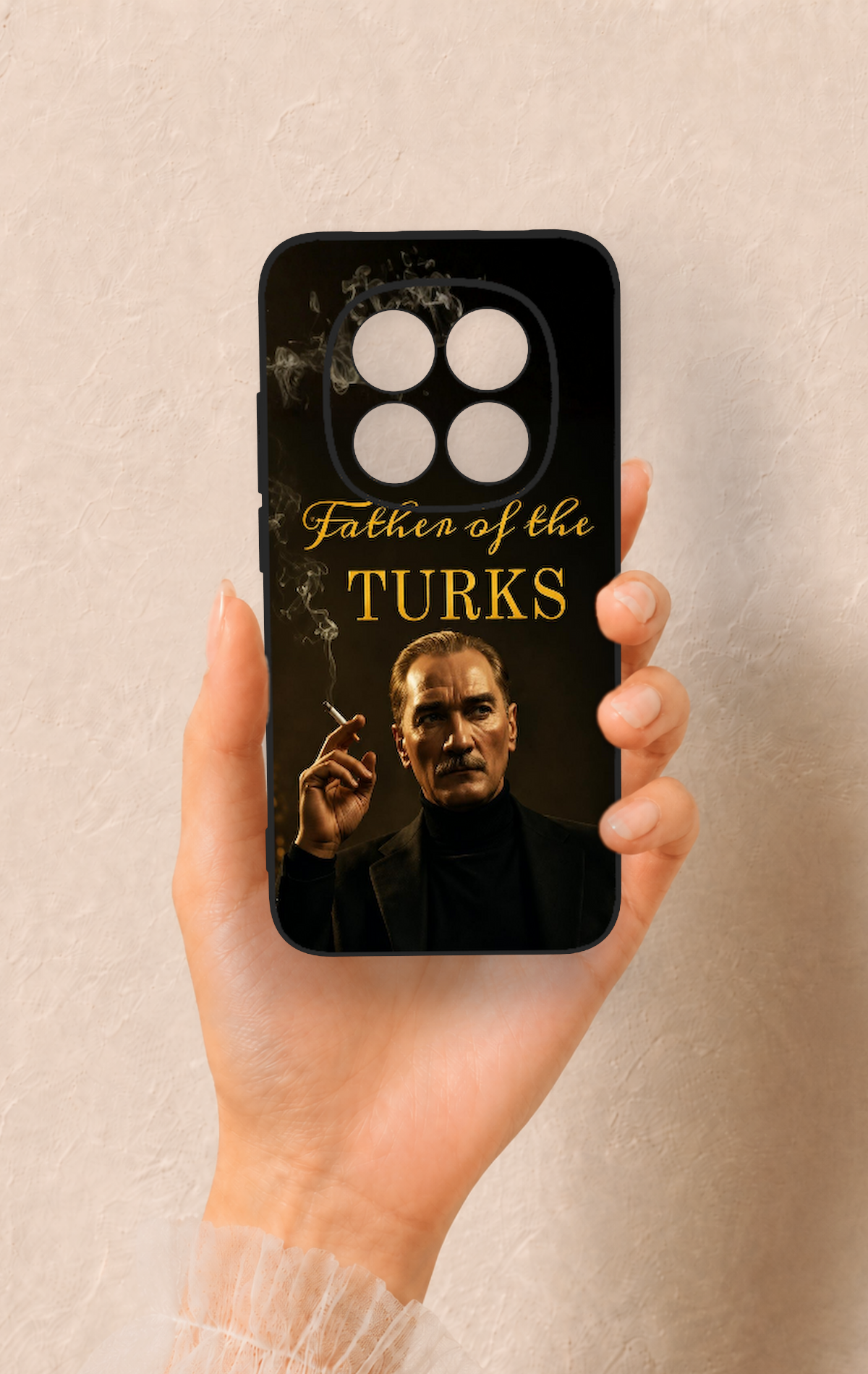 Redmi Note 15 Pro 5G Uyumlu Father Of The Turks Desenli Silikon Kılıf