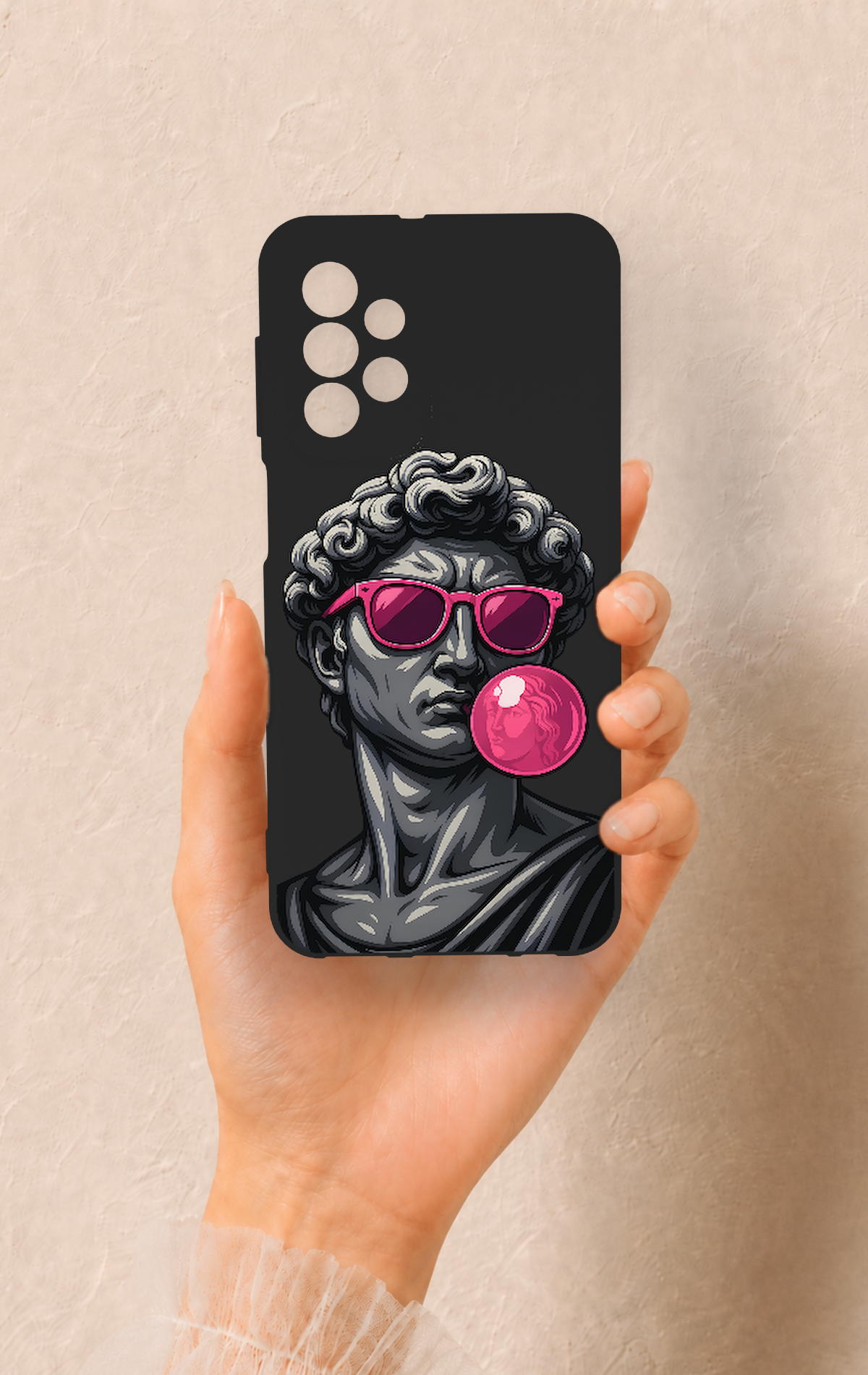 Samsung A23 Uyumlu Pop David Desenli Silikon Kılıf