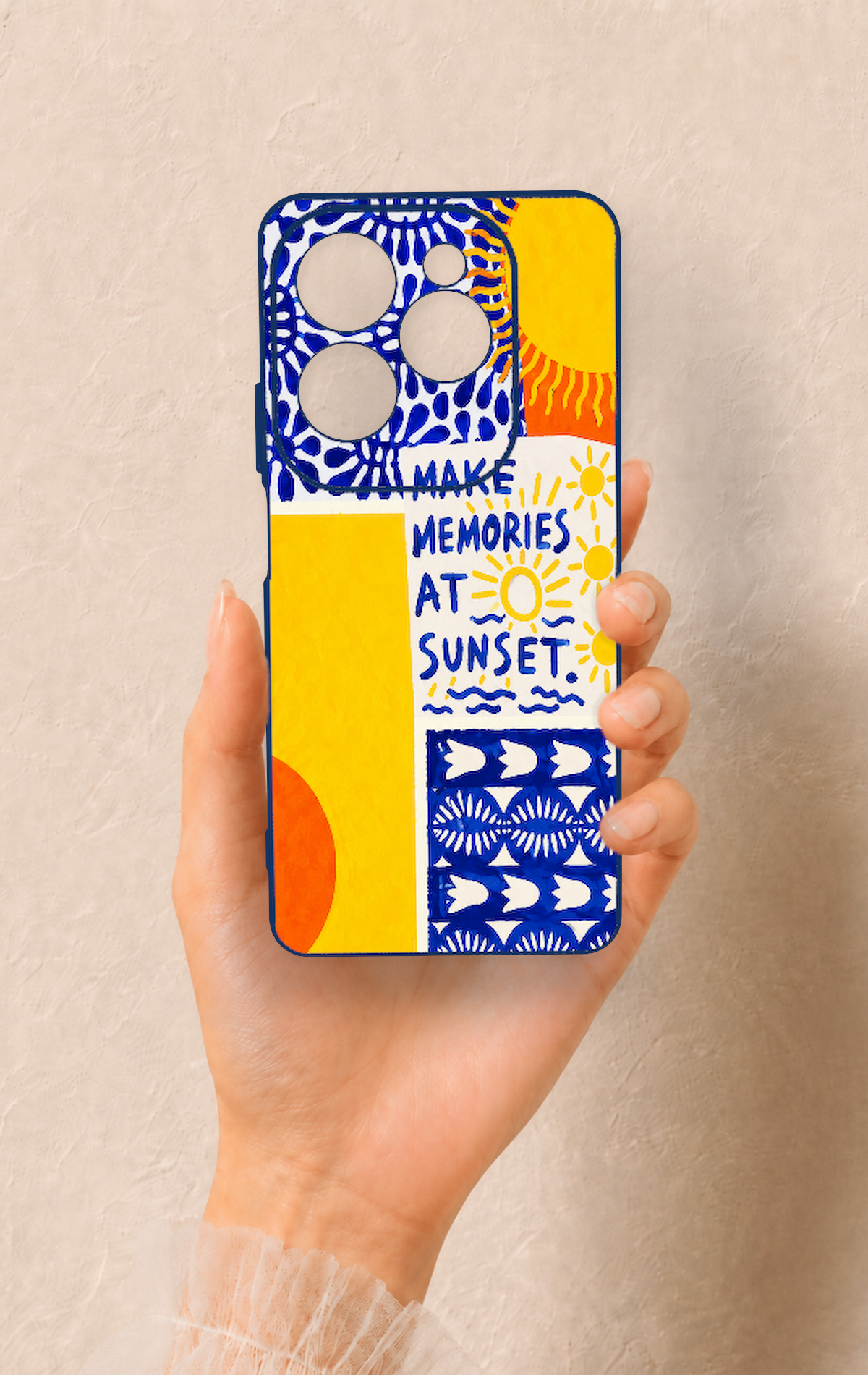 İnfinix Hot 40 Pro Uyumlu Sunset Desenli Silikon Kılıf