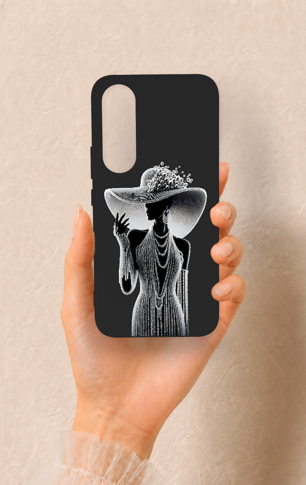 Vivo V70 FE 5G Uyumlu Lady Desenli Silikon Kılıf