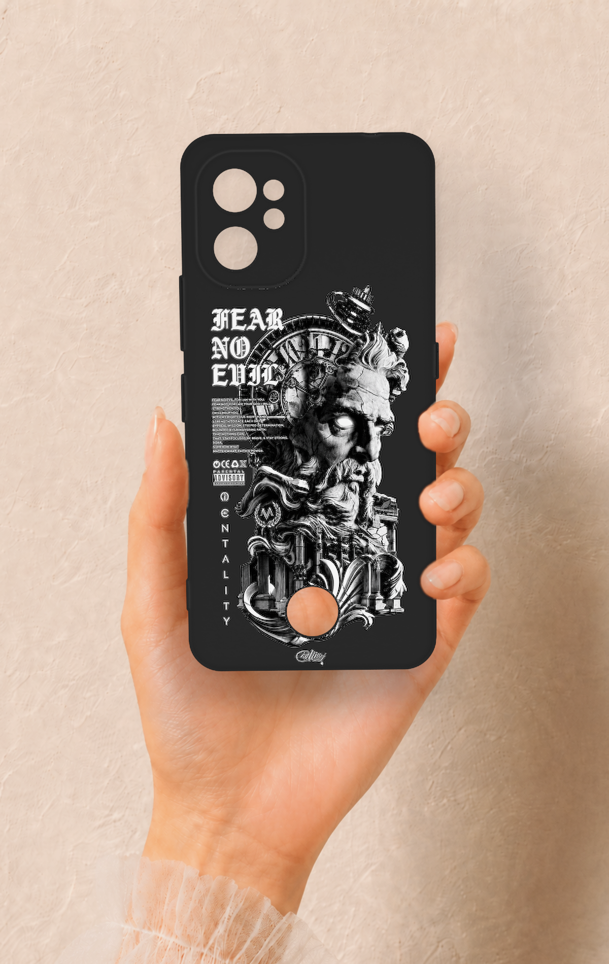 Reeder S19 Max Pro Uyumlu Fear No Evil Desenli Silikon Kılıf