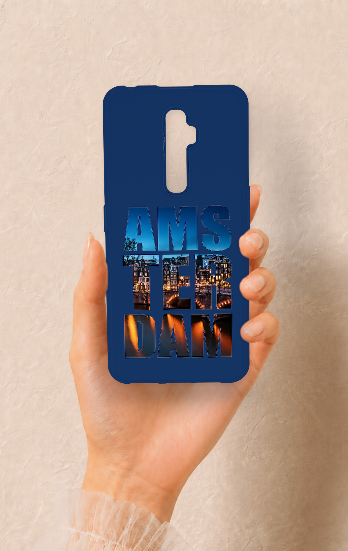 Oppo Reno 2Z Uyumlu Amsterdam Desenli Silikon Kılıf