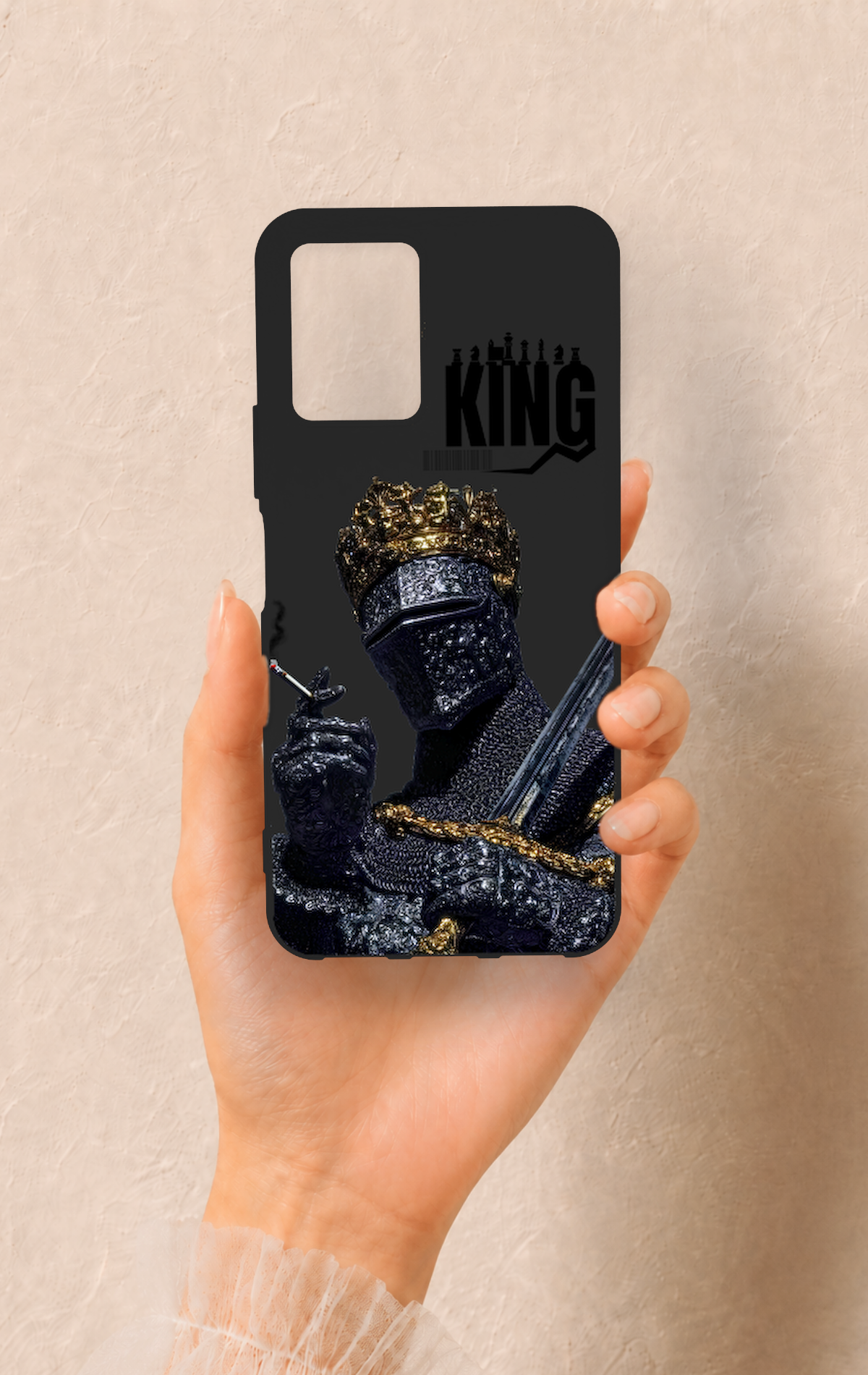 Vivo Y33S Uyumlu King Desenli Silikon Kılıf