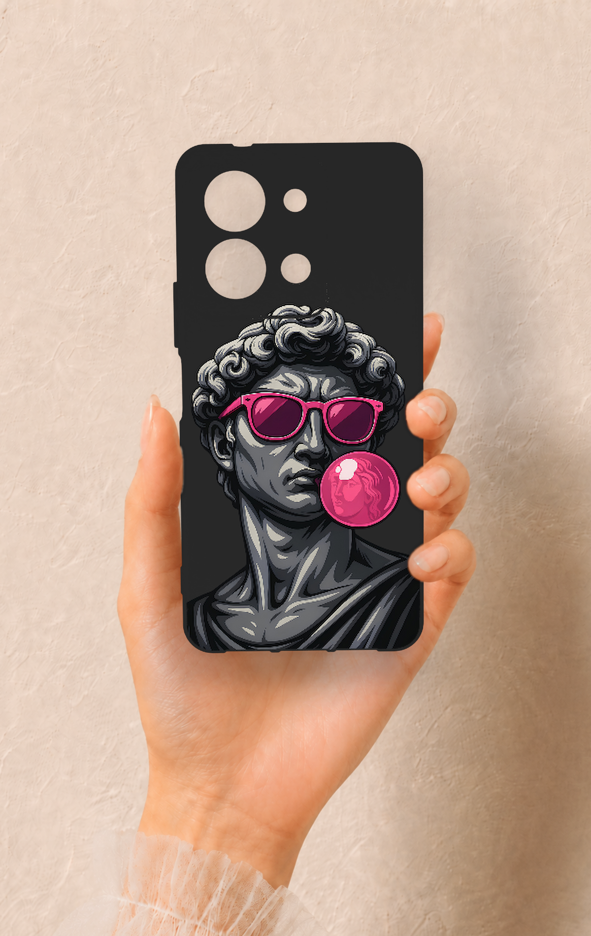 Vivo Y36 Uyumlu Pop David Desenli Silikon Kılıf