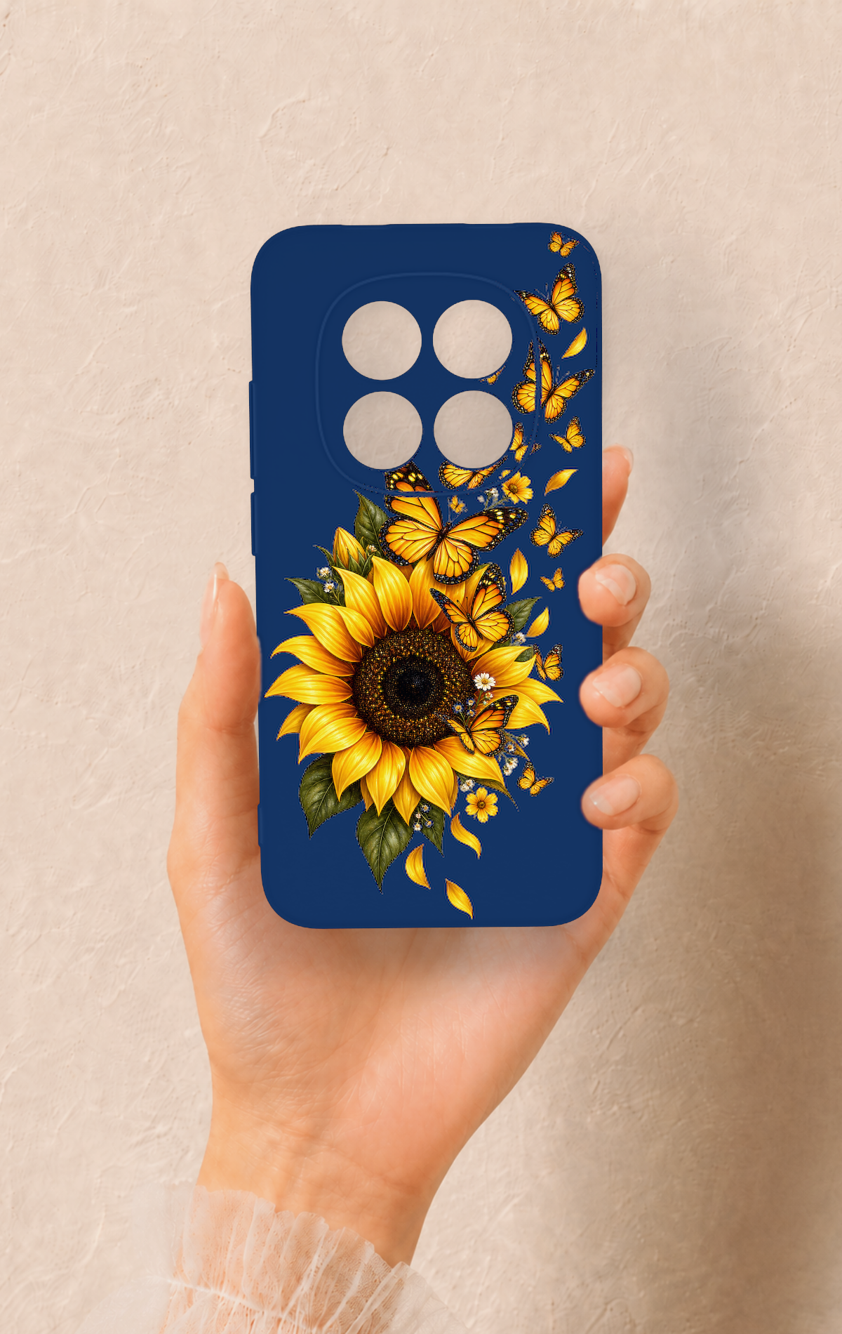 Redmi Note 15 Pro 5G Uyumlu Ayçiçeği Desenli Silikon Kılıf