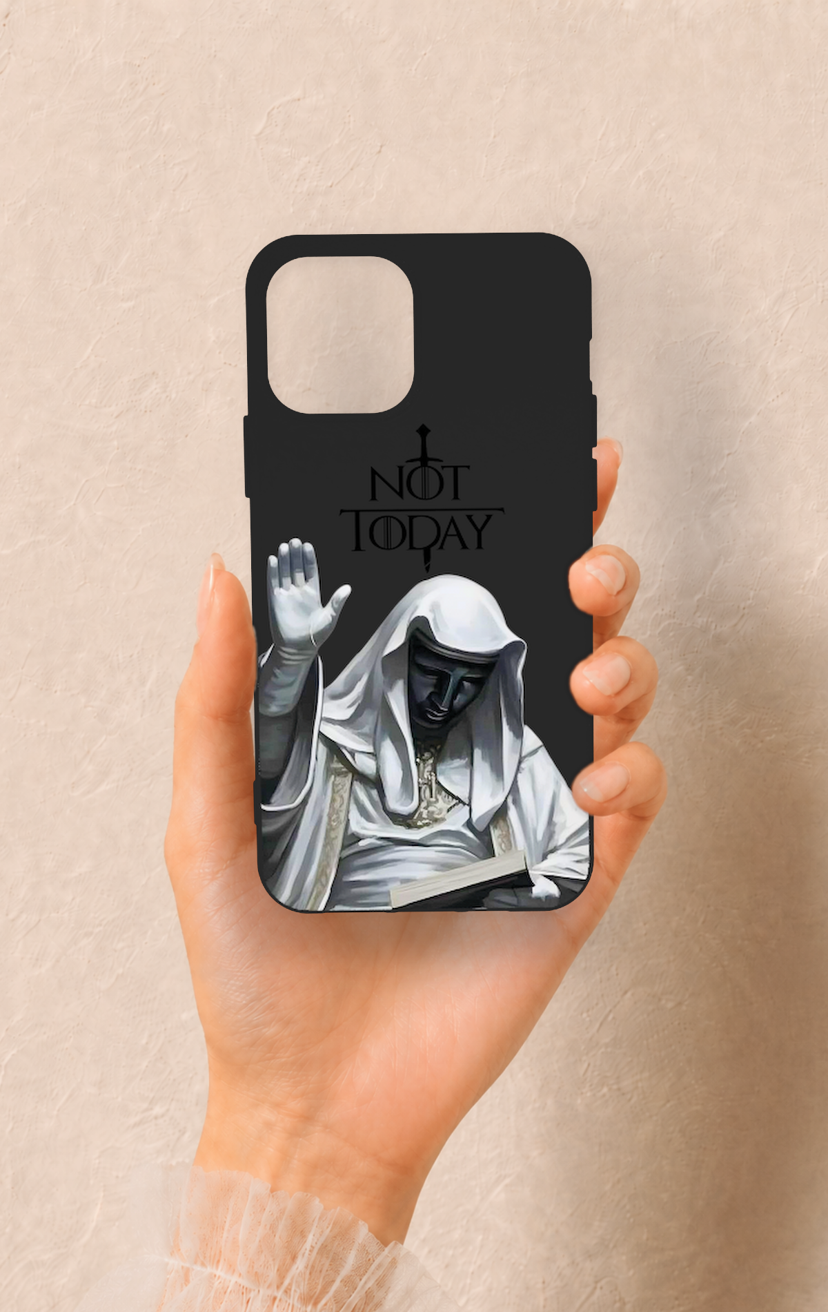 iPhone 12-12PRO Uyumlu Not Today Desenli Silikon Kılıf