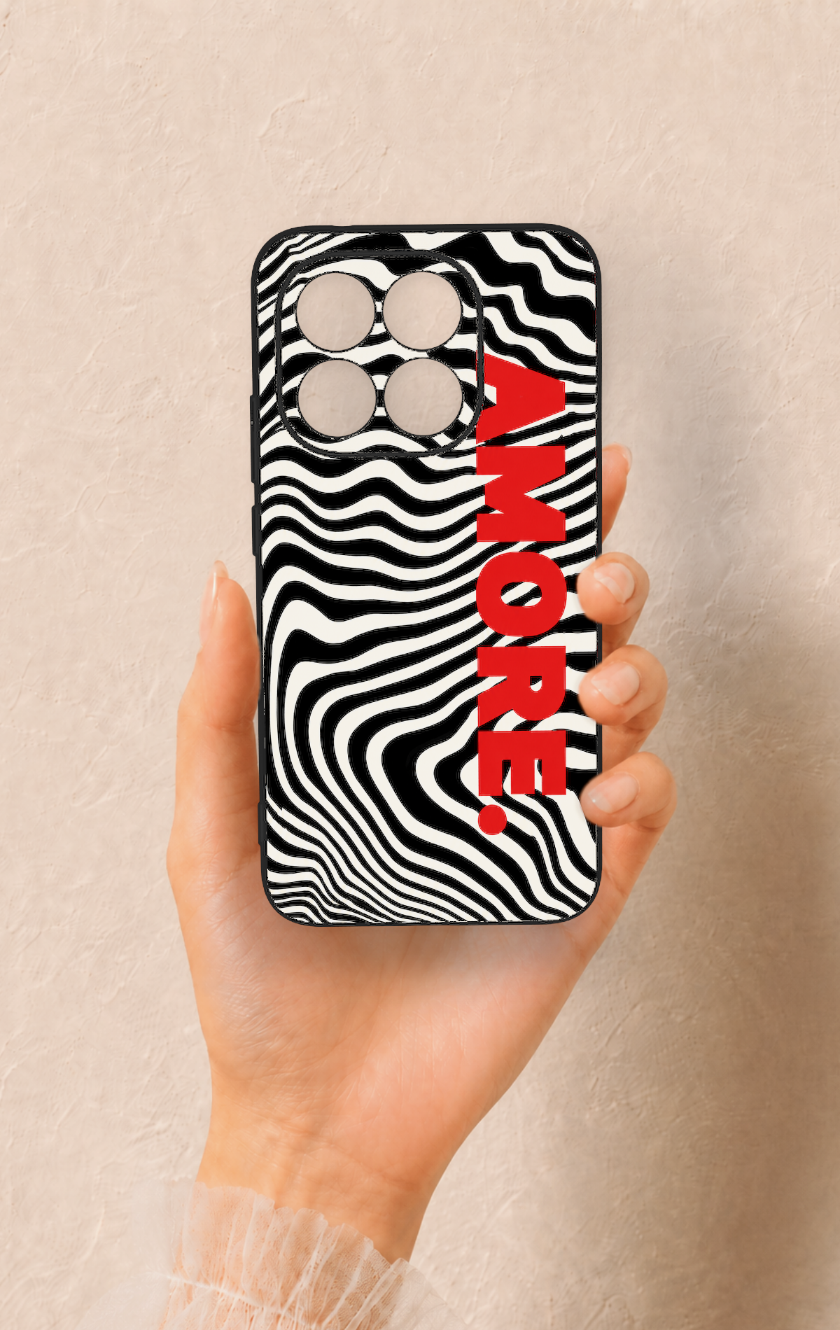 Mi 15T 5G Uyumlu Zebra Amore Desenli Silikon Kılıf