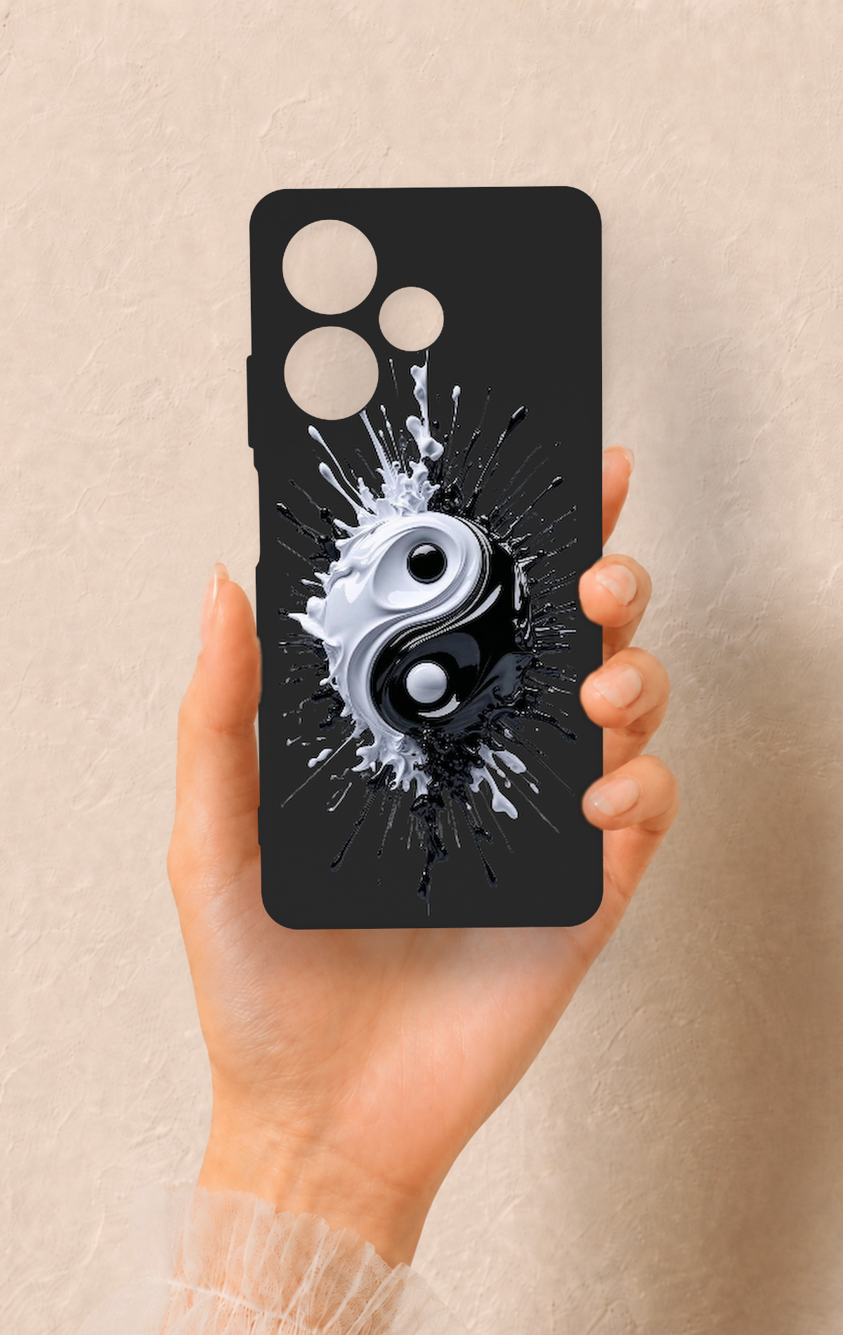 İnfinix Hot 30 Uyumlu İyi ve Kötü Desenli Silikon Kılıf