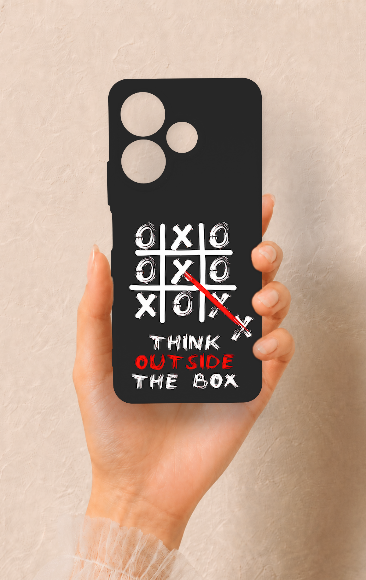Redmi 13 4G Uyumlu Out Side The Box Desenli Silikon Kılıf
