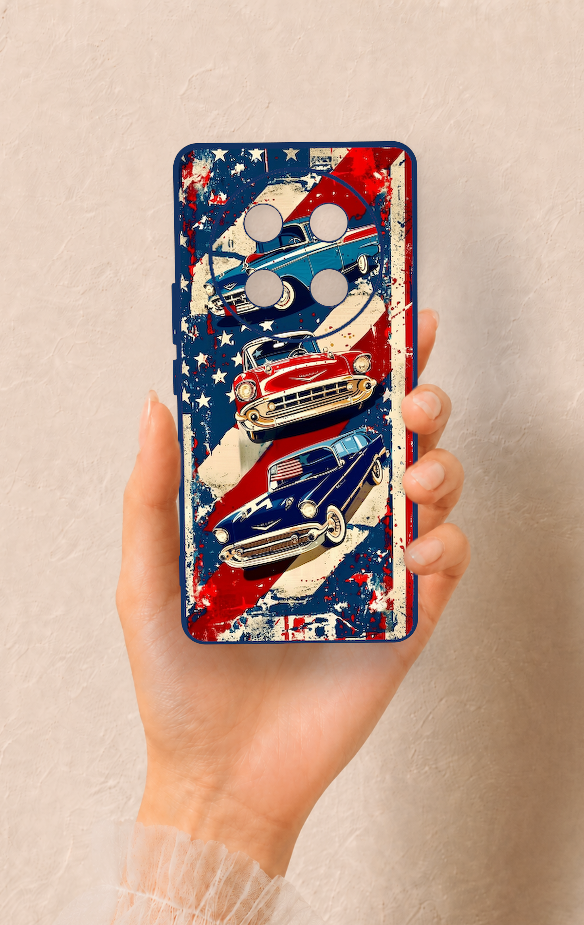 Honor Magic 7 Lite 5G Uyumlu Amerikan Chevrolet Desenli Silikon Kılıf
