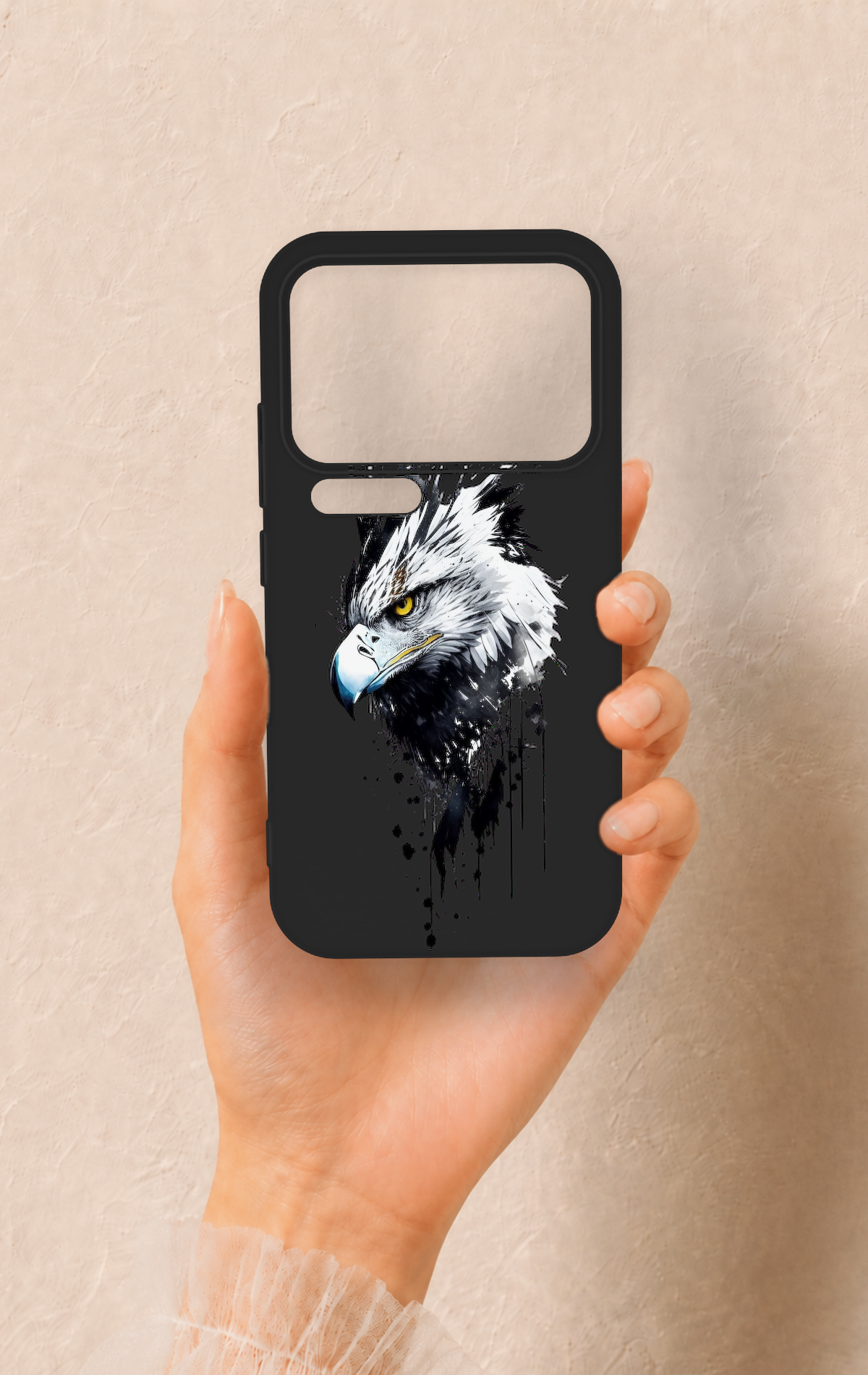 Xiaomi Mi 17 Pro 5G Uyumlu Bald Eagle Desenli Silikon Kılıf
