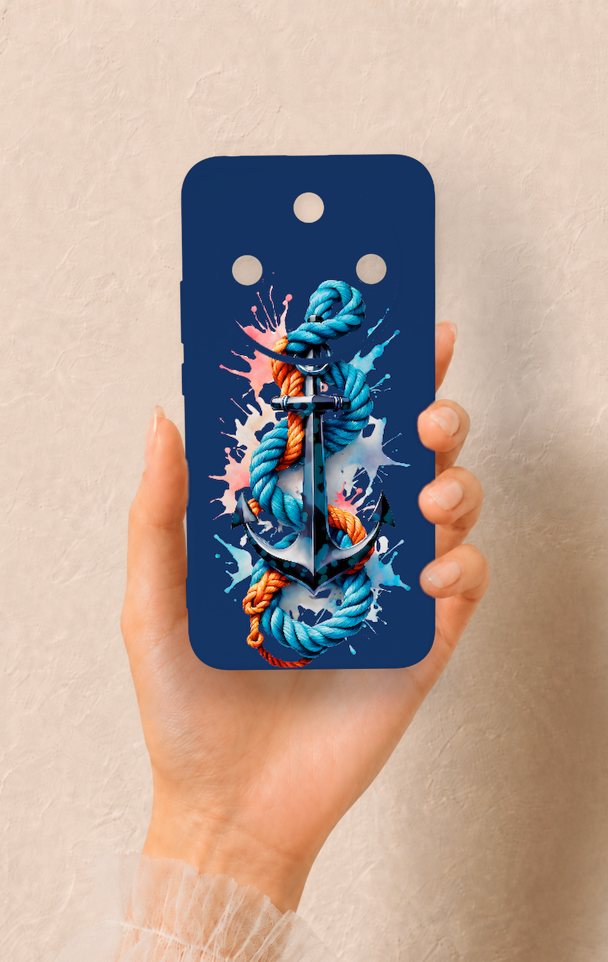 Honor Magic 8 Lite Uyumlu Anchor Desenli Silikon Kılıf