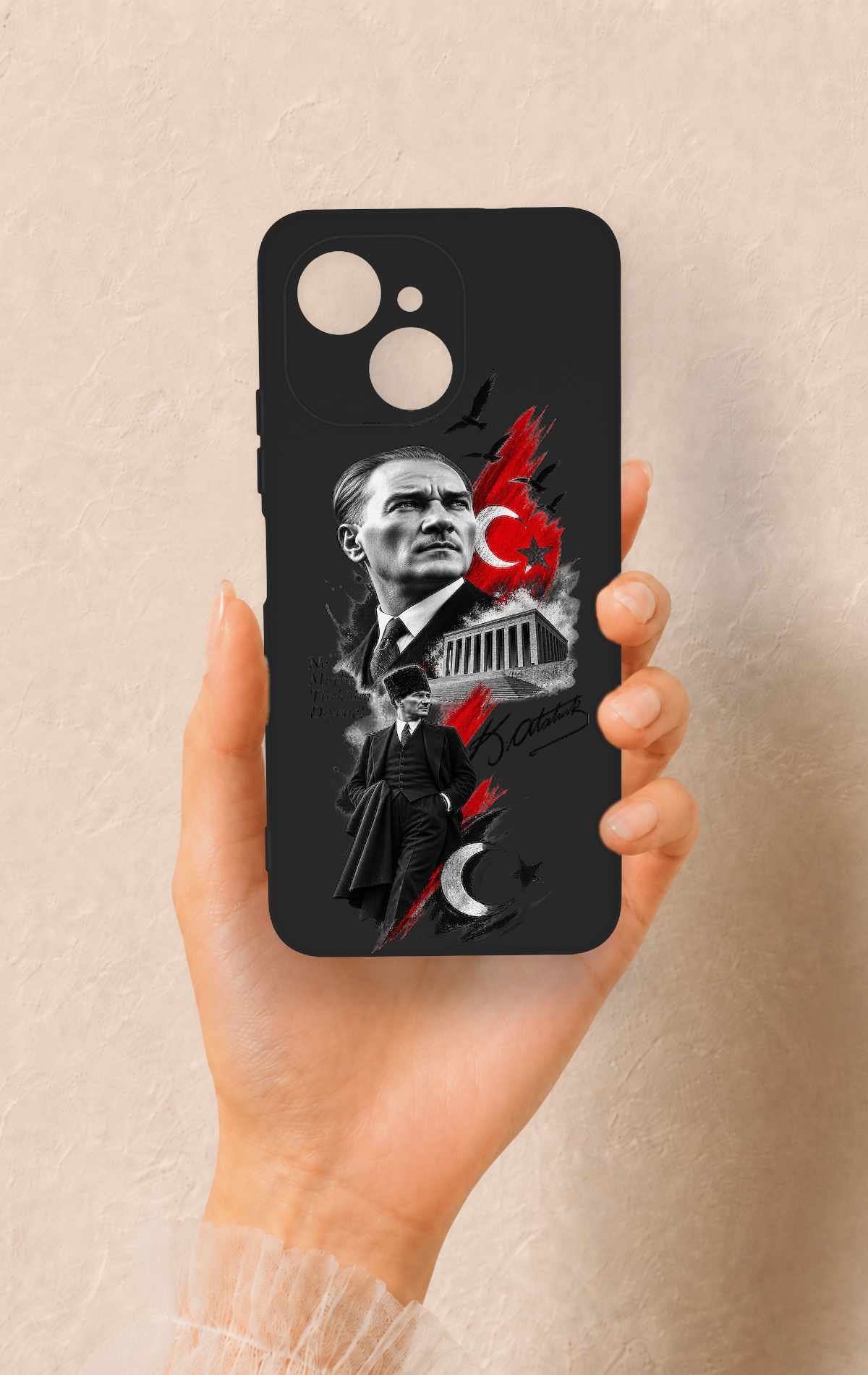 Tecno Spark 40C Uyumlu Atatürk Anıtkabir Desenli Silikon Kılıf