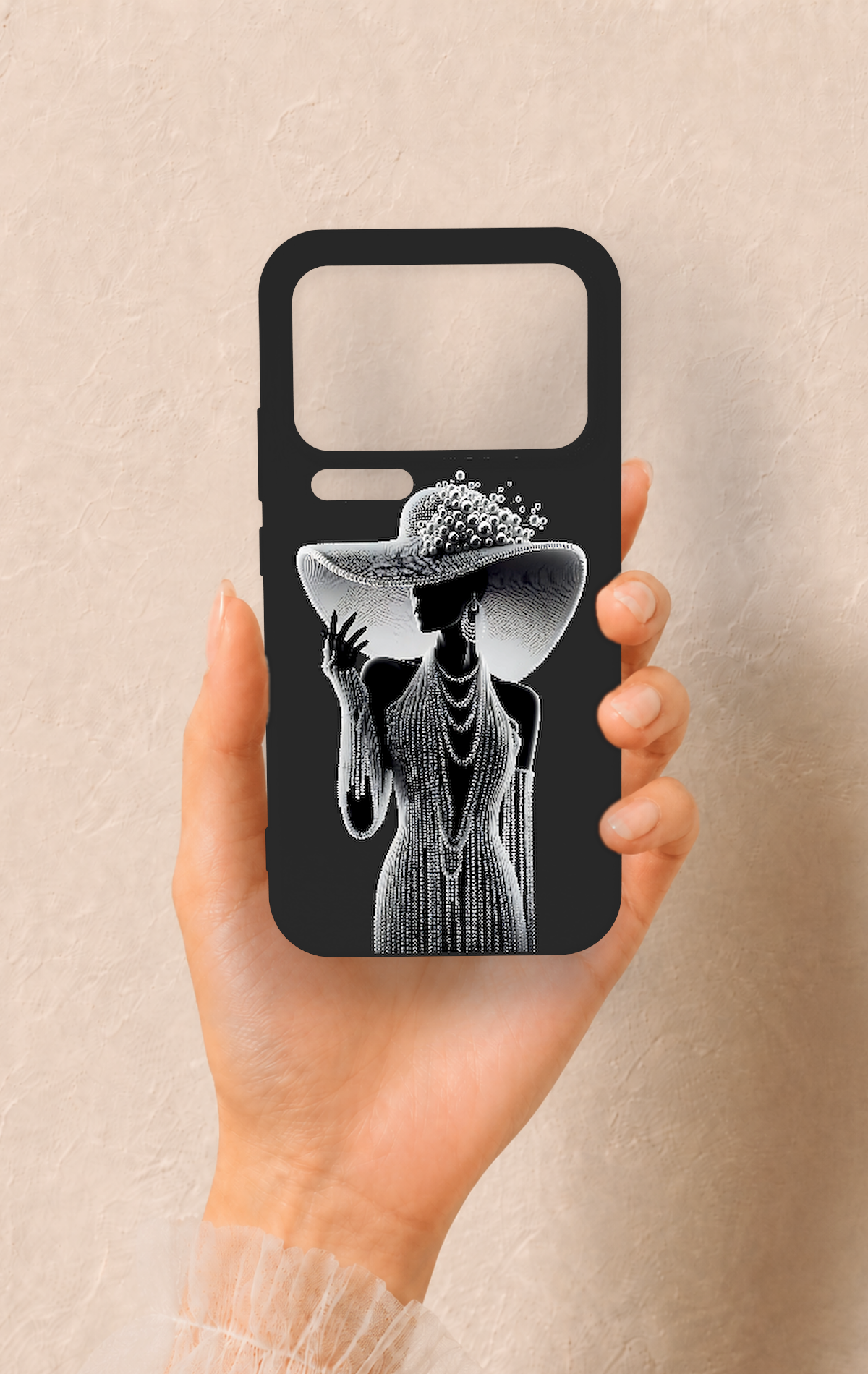 Mi 17 Pro Max Uyumlu Lady Desenli Silikon Kılıf