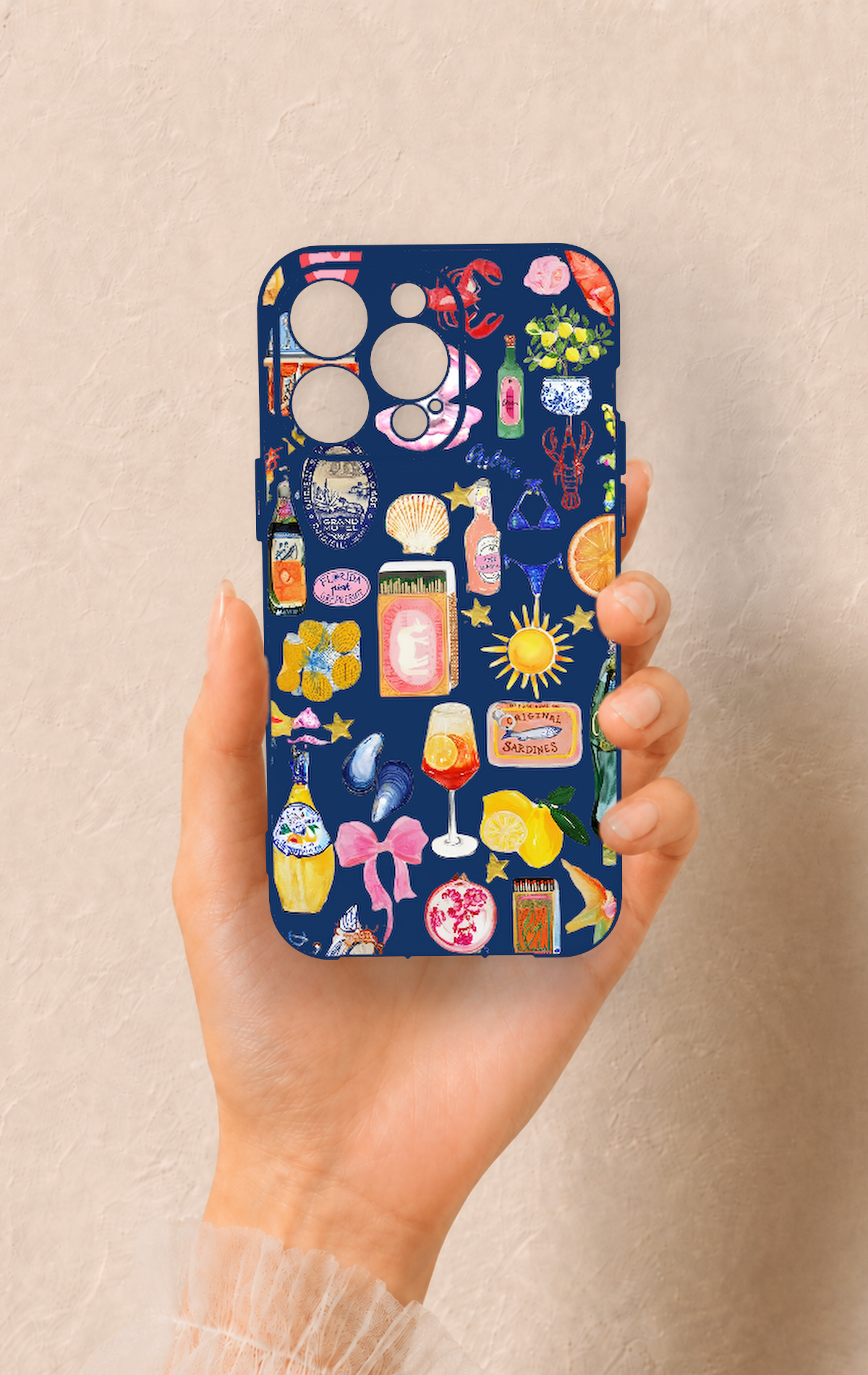 iPhone 14 Pro Max Uyumlu Summer Desenli Silikon Kılıf