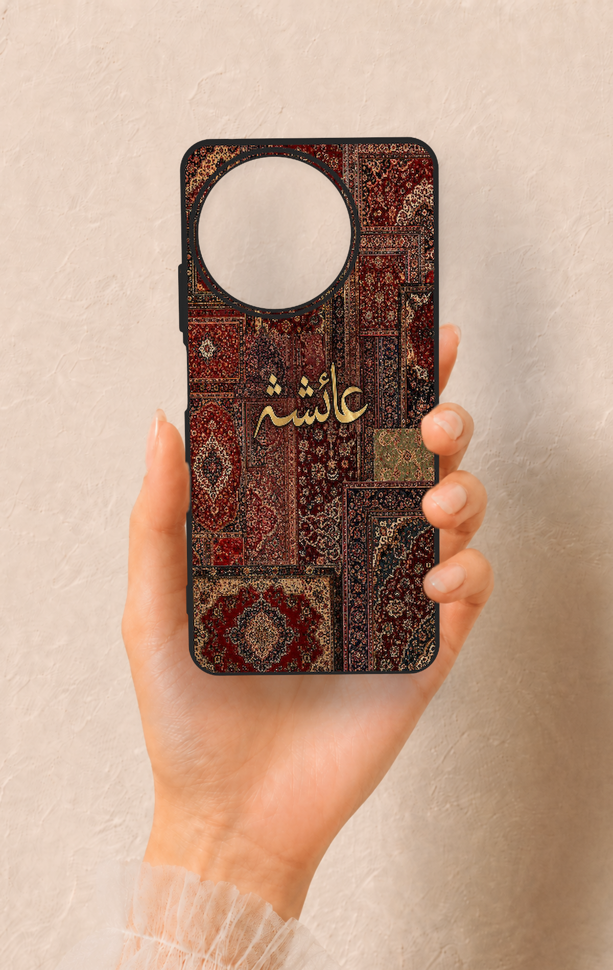Realme 11 Uyumlu Vintage Halı Desenli Silikon Kılıf