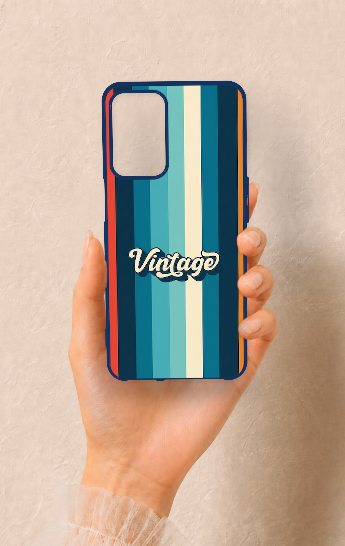 Oppo A16 Uyumlu Vintage Desenli Silikon Kılıf